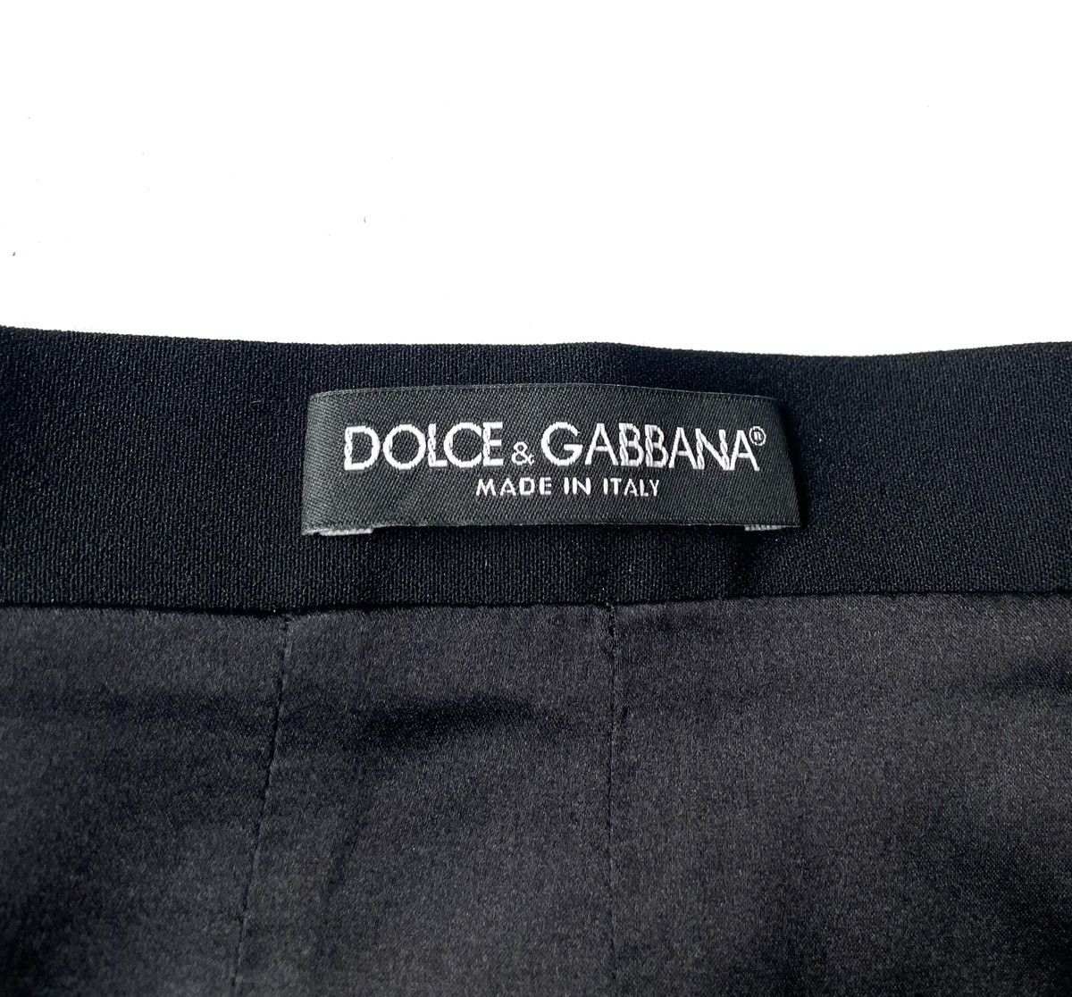 Dolce & Gabbana Dolce & Gabbana Black Viscose & Silk Midi Skirt Print Size M Size 28" / US 6 / IT 42 - 7 Thumbnail