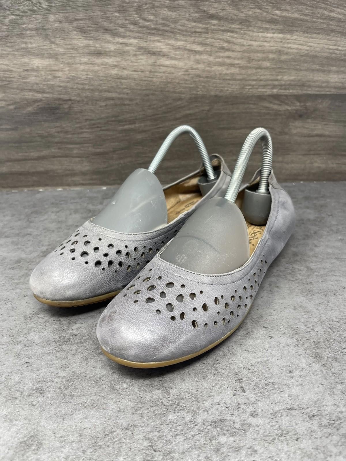 JOSEF SEIBAL Josef Seibel Pippa Ballet Flats Womens Size 7 (38) Grey Size US 7 / IT 37 - 2 Thumbnail