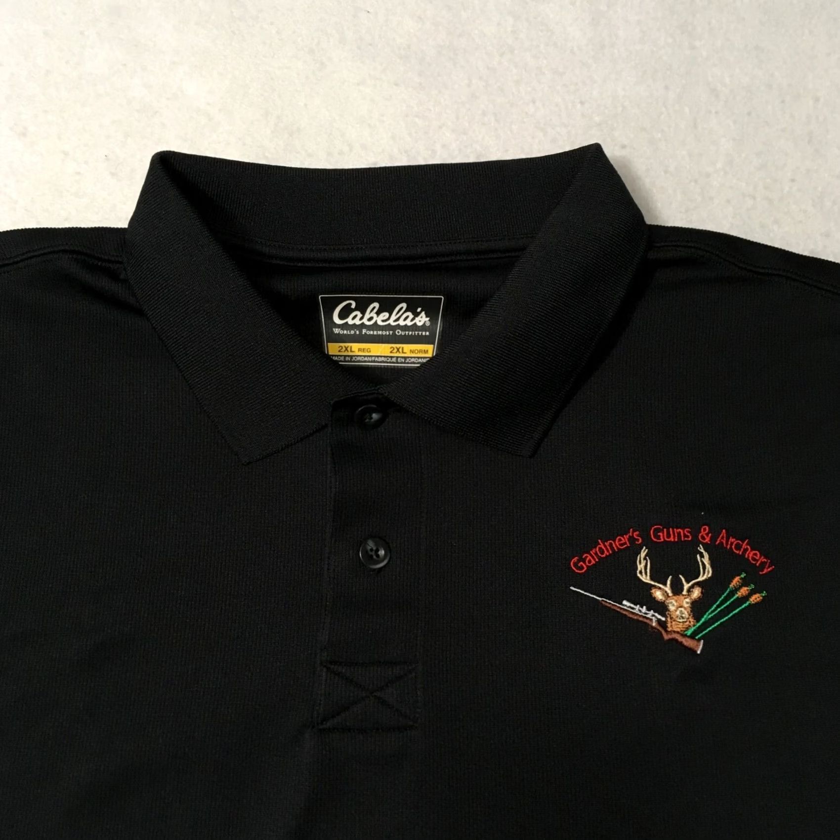 Vintage CABELA'S SHIRT MEN'S 2XL REGULAR BLACK COLLARED POLO STYLE SHORT SLEEVE Size US XXL / EU 58 / 5 - 2 Thumbnail