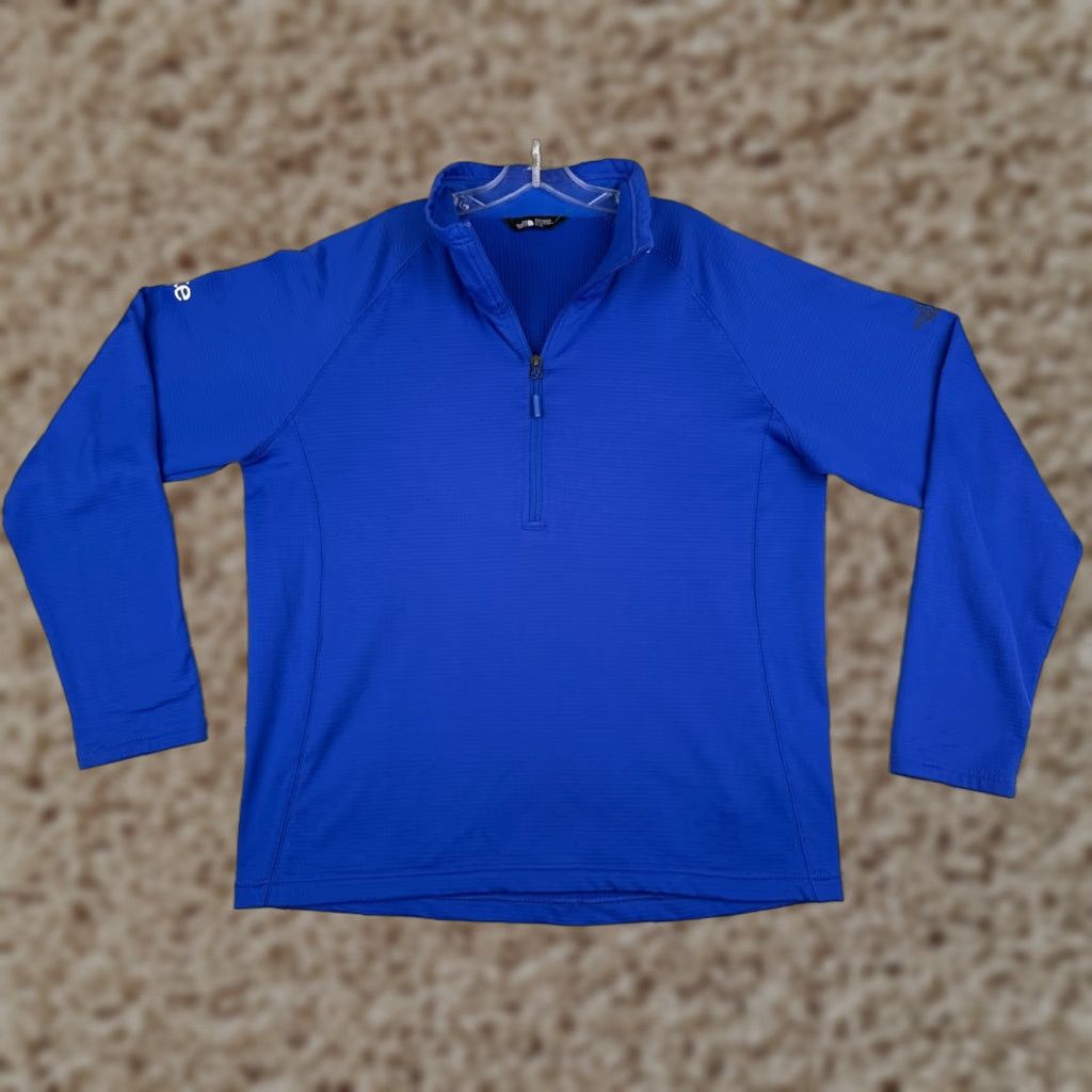 The North Face The North Face Sweatshirt Men XL Red 1/4 Zip Mock Neck Polyester Fleece Logo Pullover Sports Outdoor Sweatshirt Mens Hoodie Size US XL / EU 56 / 4 - 1 Thumbnail