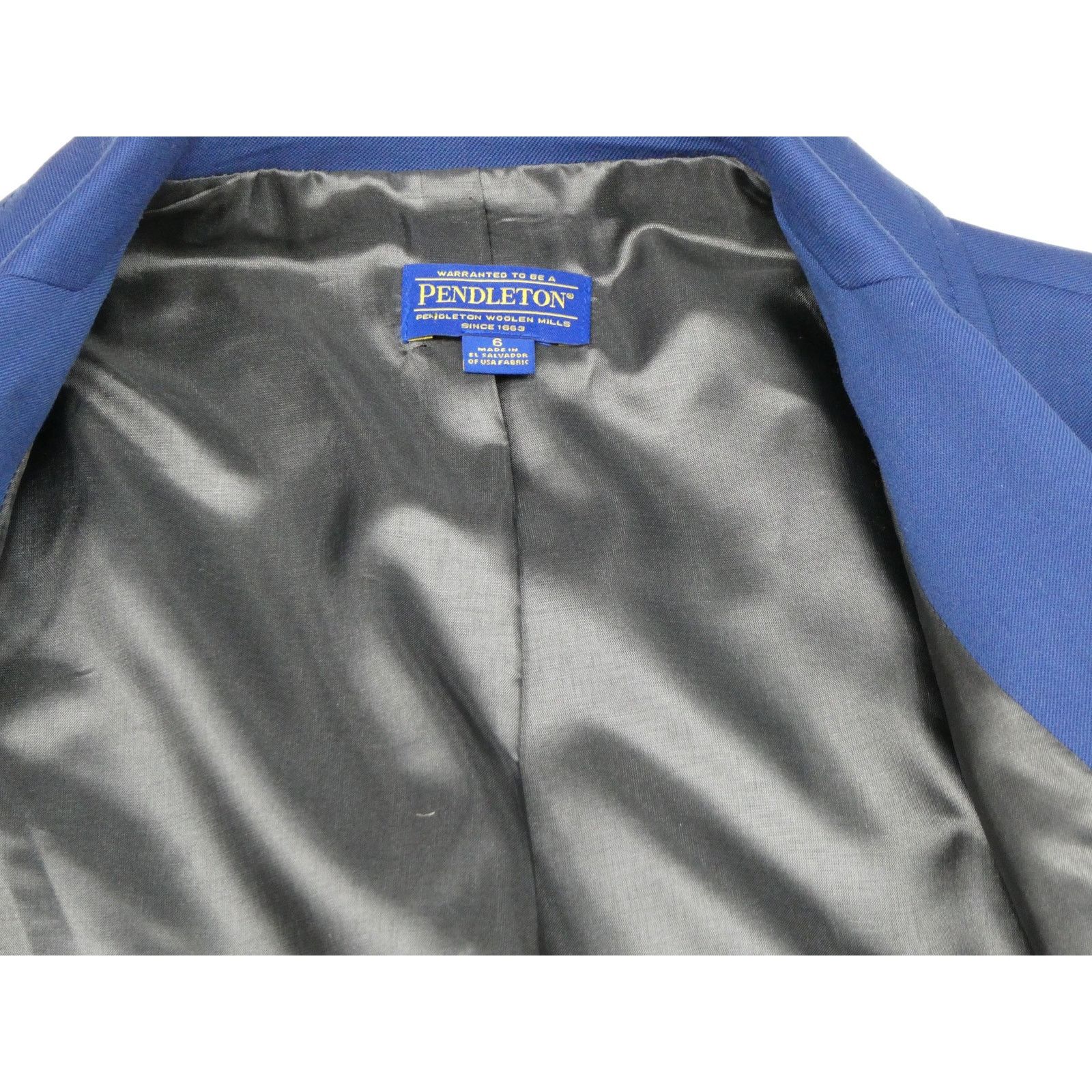 Pendleton PENDLETON blazer, navy, size 6, stretch wool, new Size M / US 6-8 / IT 42-44 - 4 Thumbnail