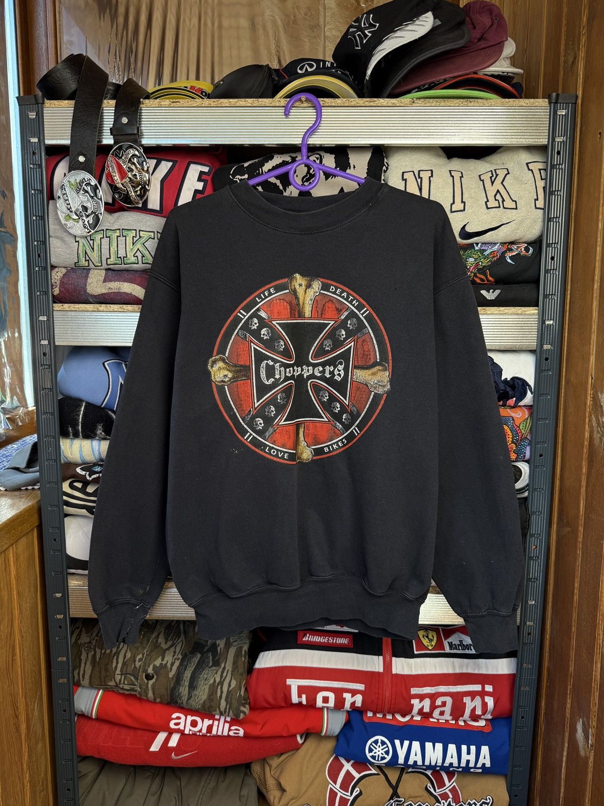 West Coast Choppers Vintage West Coast Choppers Sweatshirt Mens L 90S Racing Size US M / EU 48-50 / 2 - 1 Thumbnail