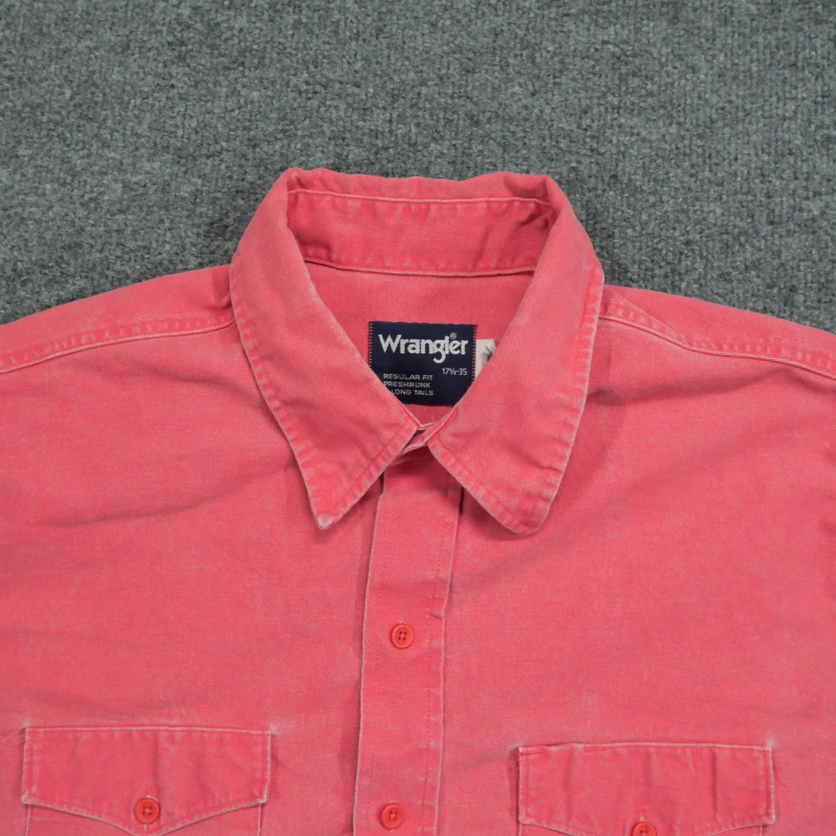 Wrangler VINTAGE Wrangler Shirt Mens 2XL Pink Striped Button Up 90s Western Canvas Long Sleeve Pocketed Size US XXL / EU 58 / 5 - 3 Thumbnail