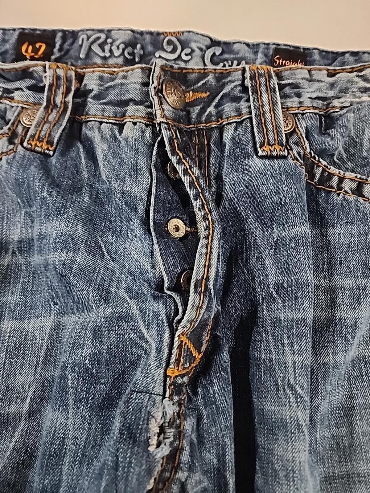 Other Rivet De Cru Big Baggy Jeans Distressed USA Actual 40W x 32L Size US 40 / EU 56 - 4 Thumbnail