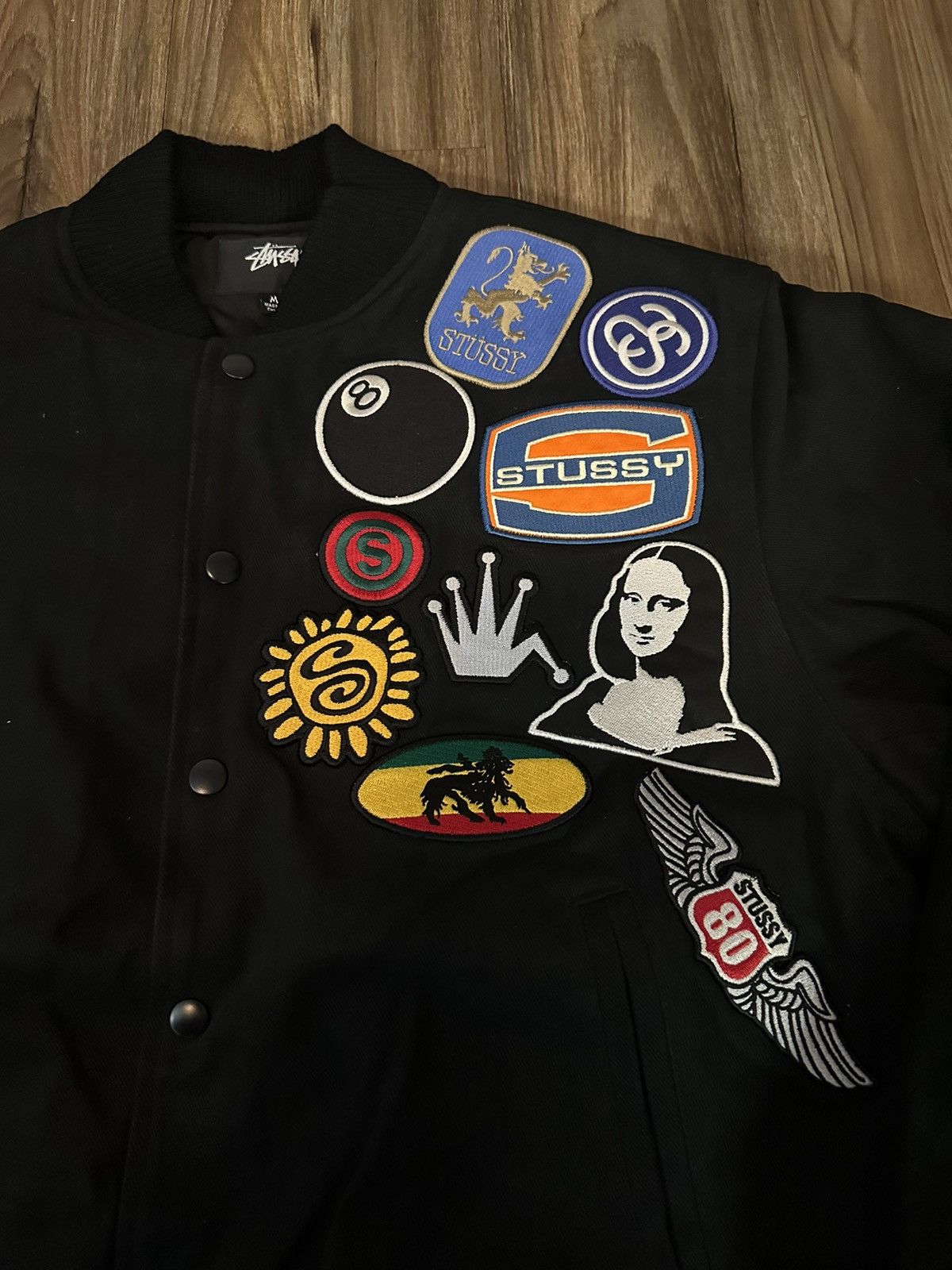 ジャケット・アウター Stussy Souvenir Stadium Bomber ☆入手困難☆Stussy Souvenir Stadium Bomber (STUSSY