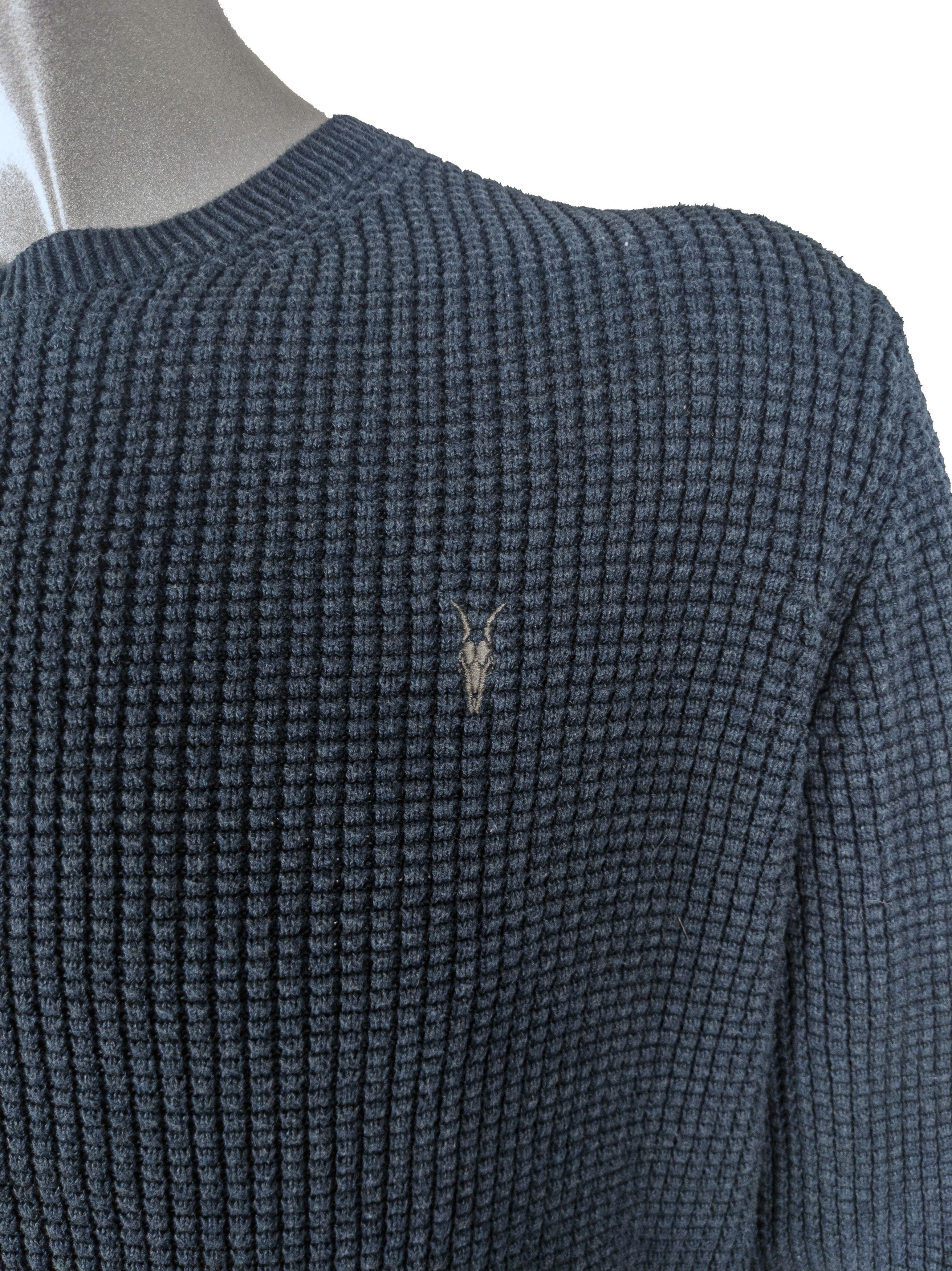 Allsaints Allsaints Vintage Mens Knit Ribbed Blue Sweater Y2K XL Size US XL / EU 56 / 4 - 6 Thumbnail
