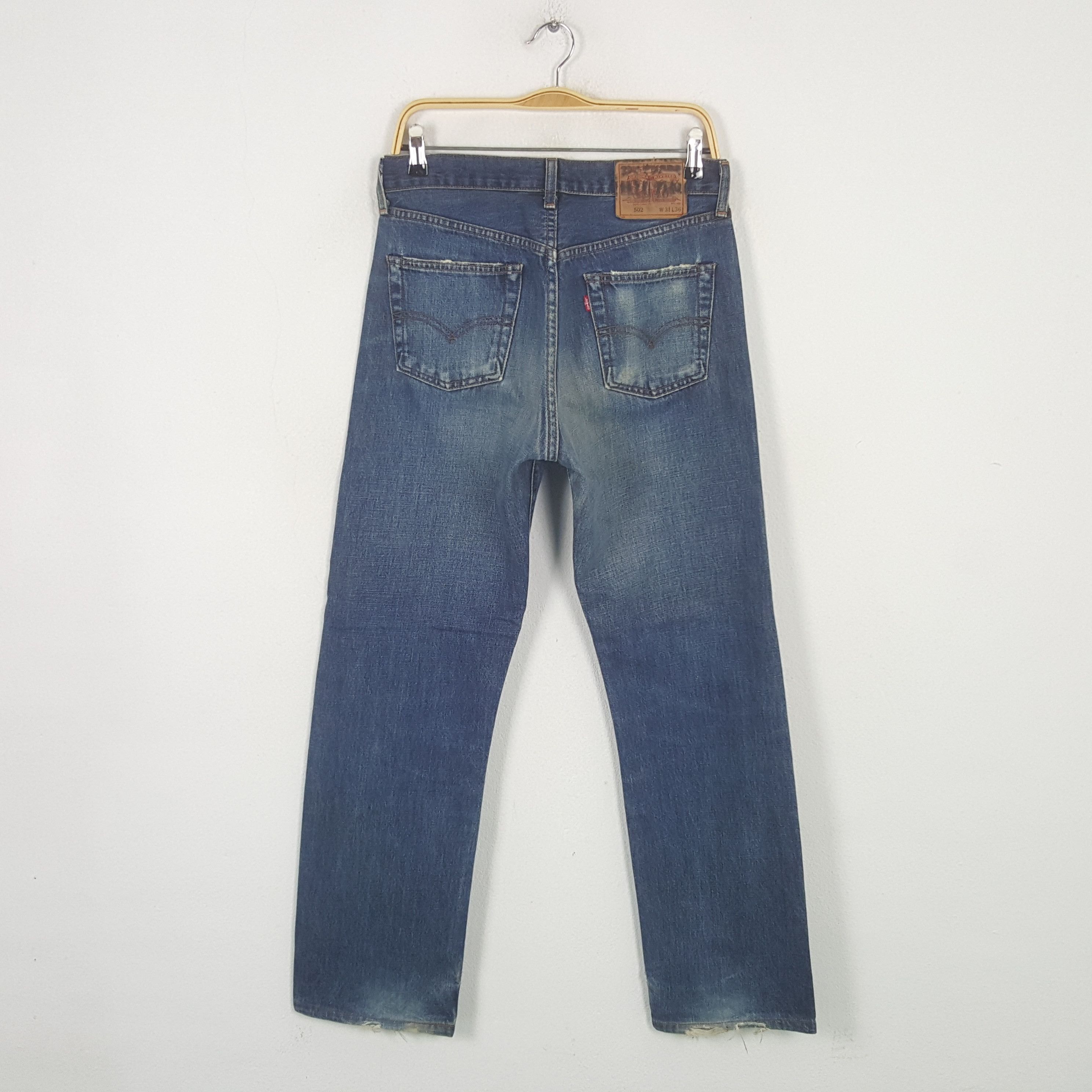 Levi's Vintage Levi's 502 American Selvedge Denim Jeans RR13 Size US 29 - 4 Thumbnail