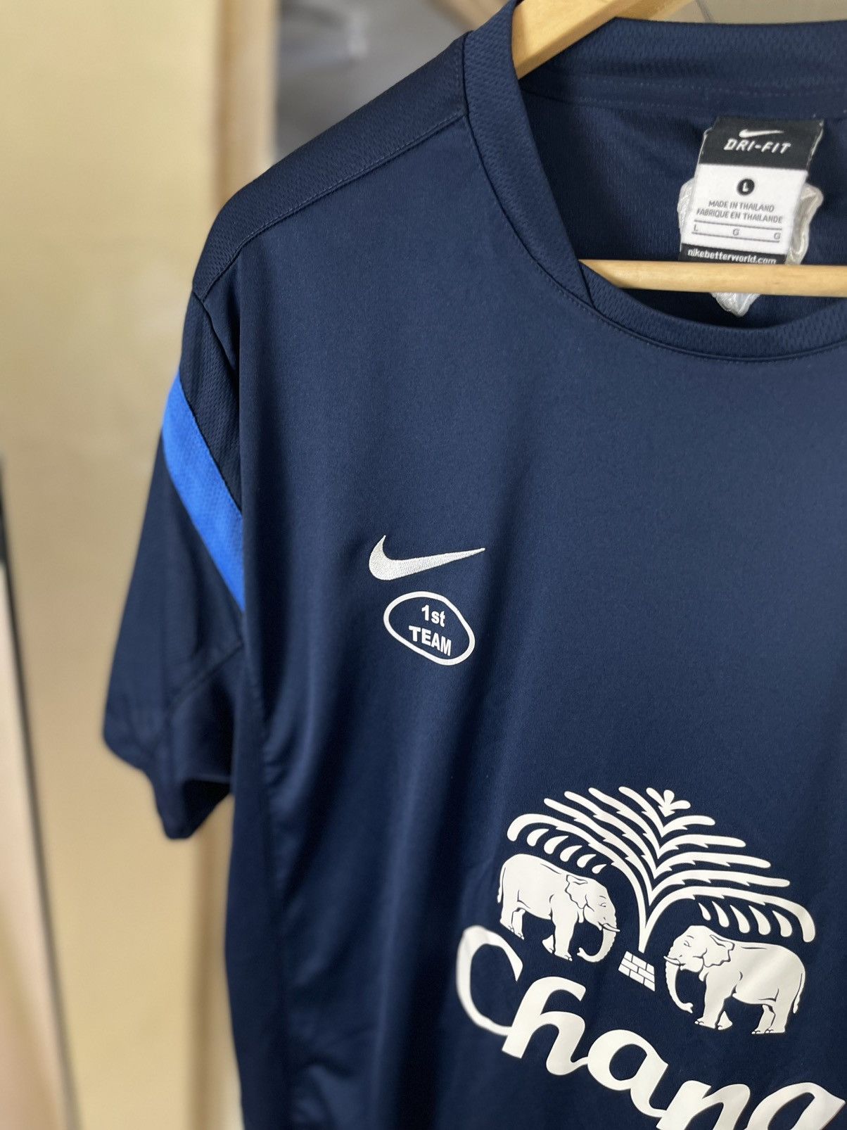 Nike Nike Everton FC 13/14 Dri-FIT Tech Training Jersey Navy Size US L / EU 52-54 / 3 - 5 Thumbnail