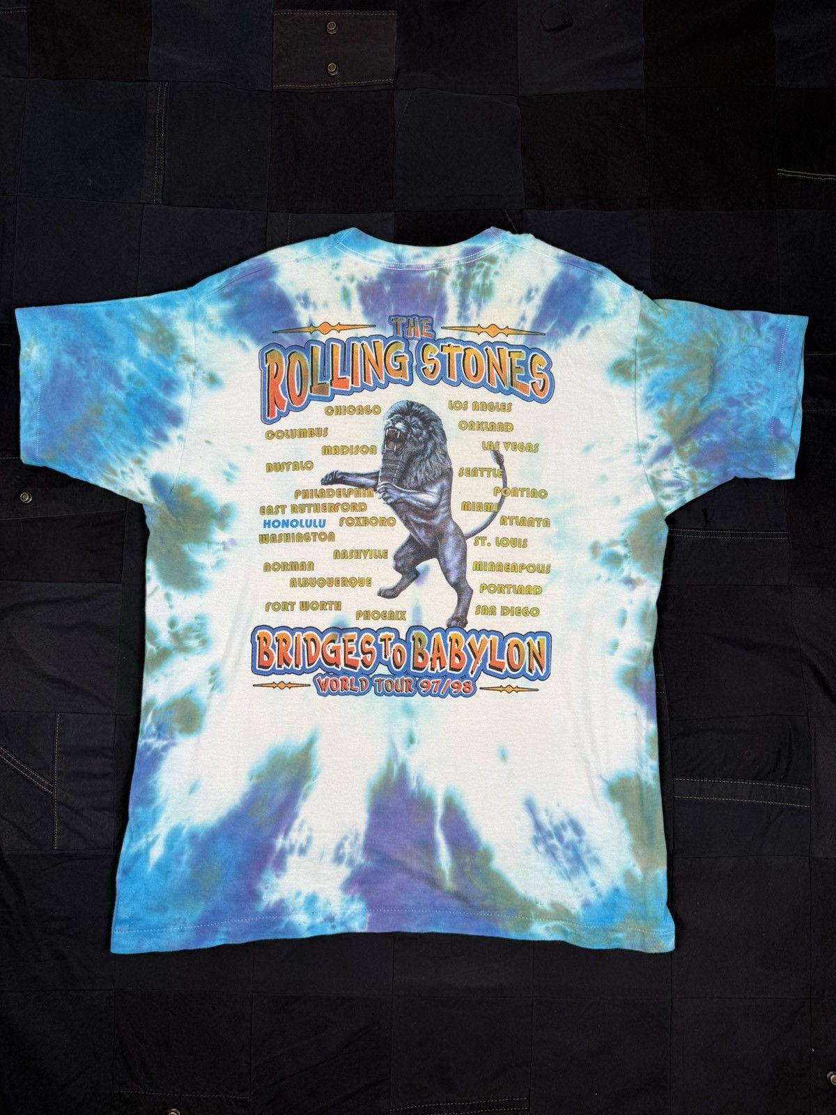 Band Tees × Vintage Rolling Stones Bridges to Babylon Tour Tee Size US XL / EU 56 / 4 - 3 Thumbnail
