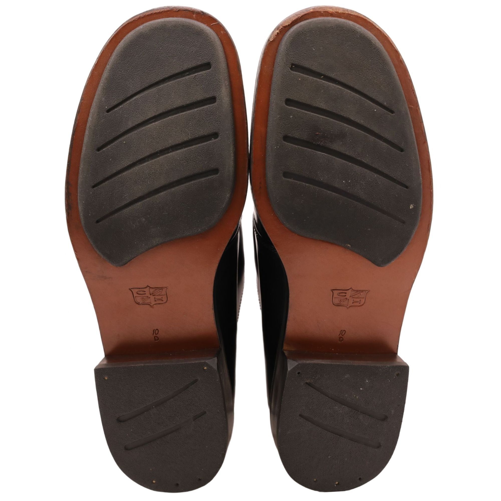 Cole Haan Cole Haan Mens 10D Black Leather Monk Strap Loafers Buckle Size US 10 / EU 43 - 2 Thumbnail