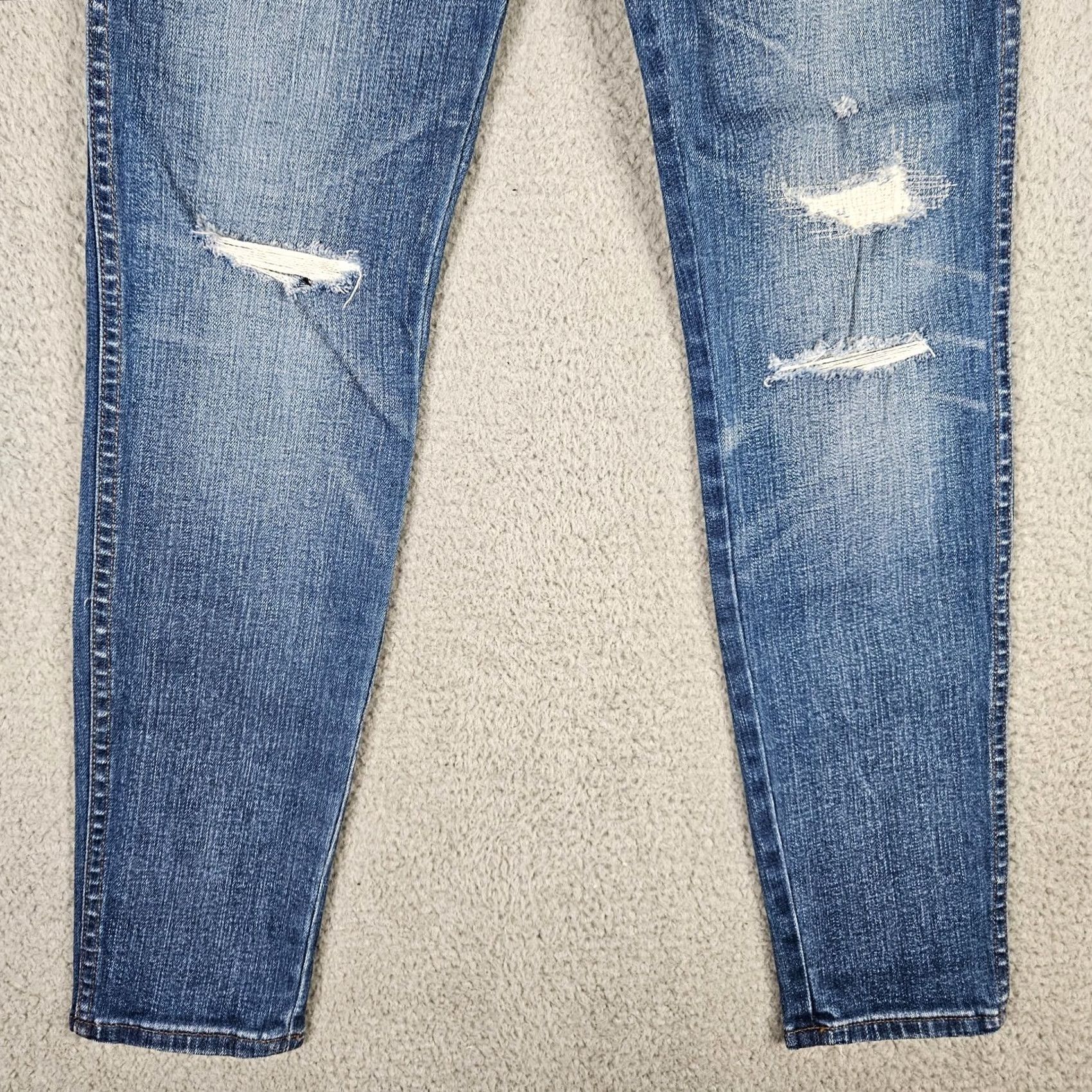 Madewell Madewell Jeans Skinny 9" High Riser Blue 27 Women Regular Size XS? Size 27" / US 4 / IT 40 - 3 Thumbnail