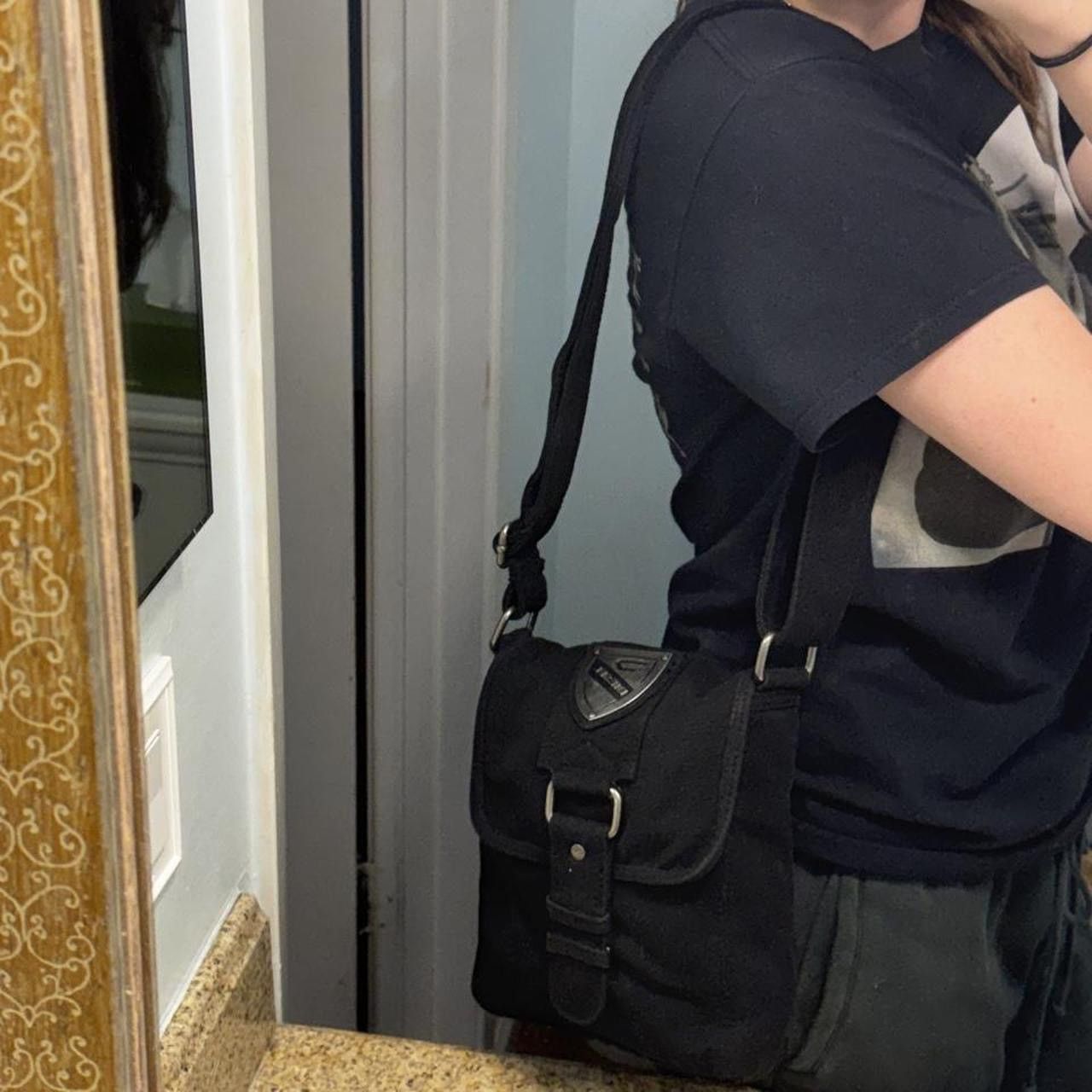 Diesel Y2K Black Denim Diesel Bag Size ONE SIZE - 8 Thumbnail