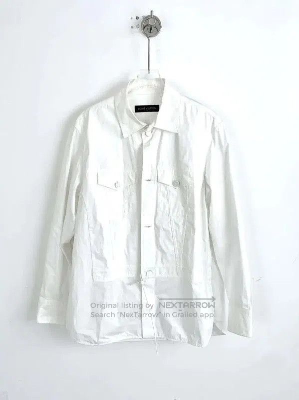 Louis Vuitton Louis Vuitton White Cotton Women's Shirt . Size L / US 10 / IT 46 - 1 Thumbnail