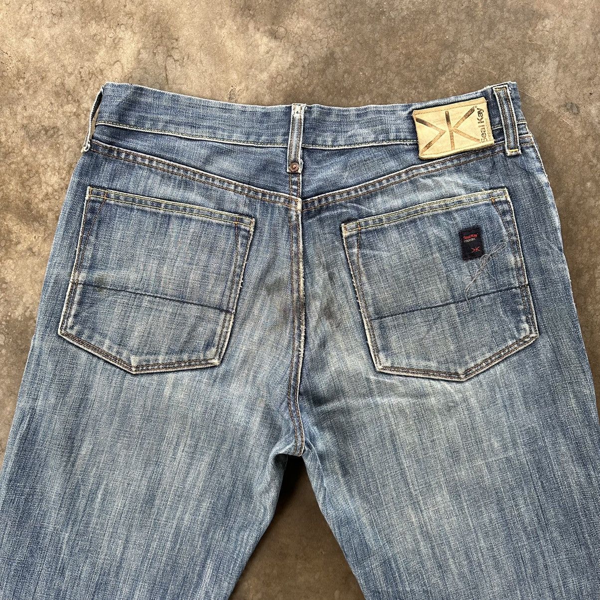 Japanese Brand Vintage SealKay Italy Faded Distressed Denim Jean Pant Size US 33 - 13 Thumbnail