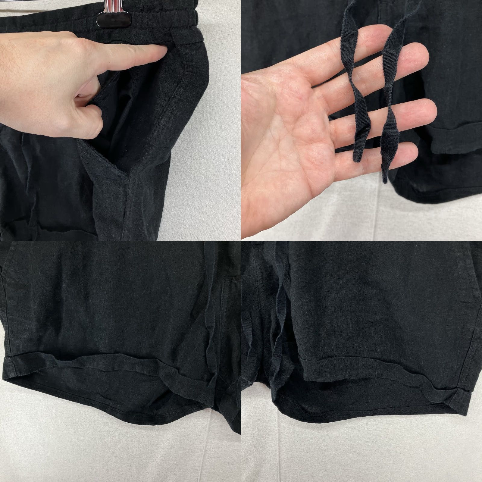 Old Navy Old Navy Women's High Rise Linen Blend Chino Skirt Size 12 Black Semi-Sheer Casual Travel Size US 12 / IT 42 - 8 Thumbnail
