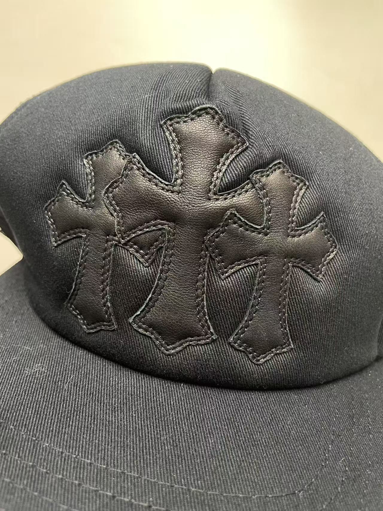 Chrome Hearts Chrome Hearts Black Patch Triple Cross Baseball Cap Size ONE SIZE - 5 Thumbnail