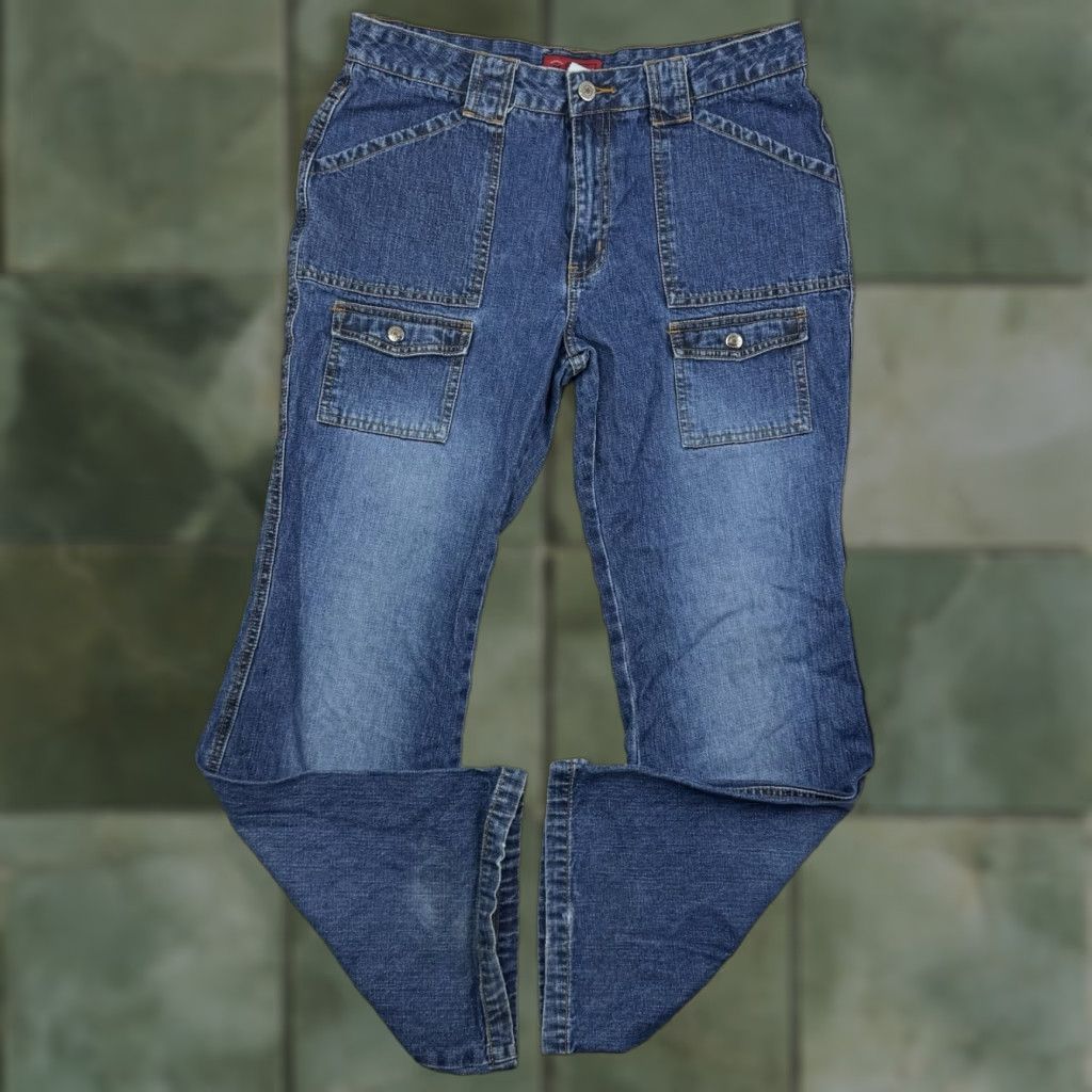 Vintage VINTAGE Arizona Jeans Company Jeans Womens 16 1/2 Plus Blue Hipster 90s Y2K Flare Jeans Womens Plus Size 16 1/2 Blue Hipster 90s Y2K Flare Size 38" / US 16 / IT 52 - 1 Thumbnail