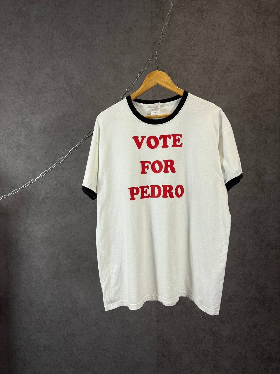 Vintage Vote for Pedro Napoleon Dynamite movie tee Size US XL / EU 56 / 4 - 1 Thumbnail