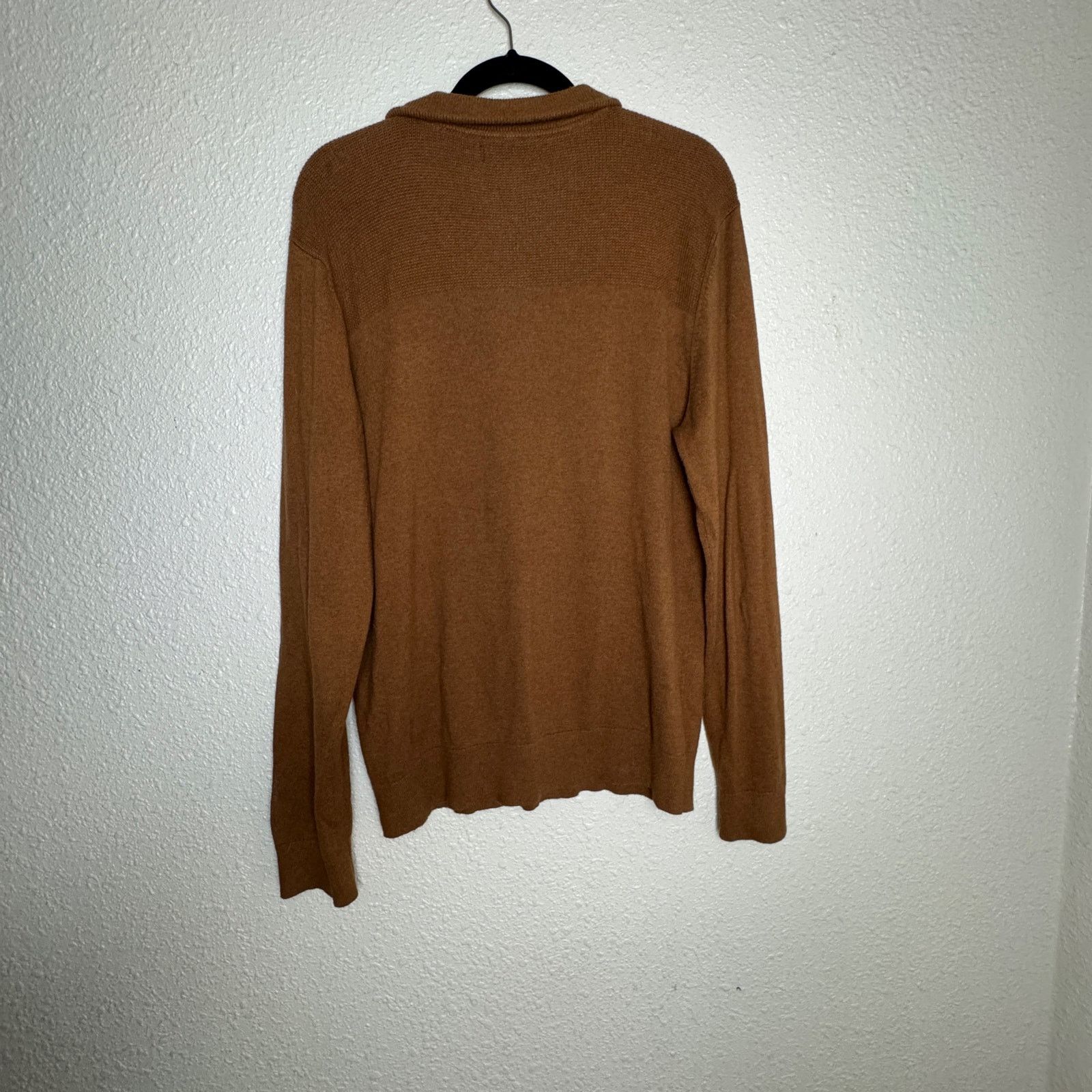 Banana Republic Banana Republic Men’s Premium Half Zip Sweater Brown Size M Size US M / EU 48-50 / 2 - 5 Thumbnail