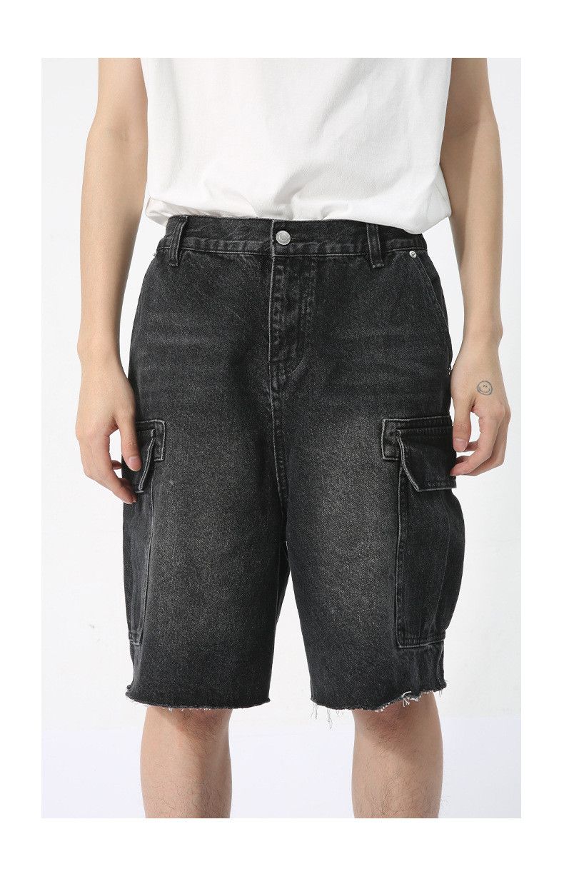 Japanese Brand × Jean Vintage pocket cool workwear washed denim shorts Size US 32 / EU 48 - 3 Thumbnail