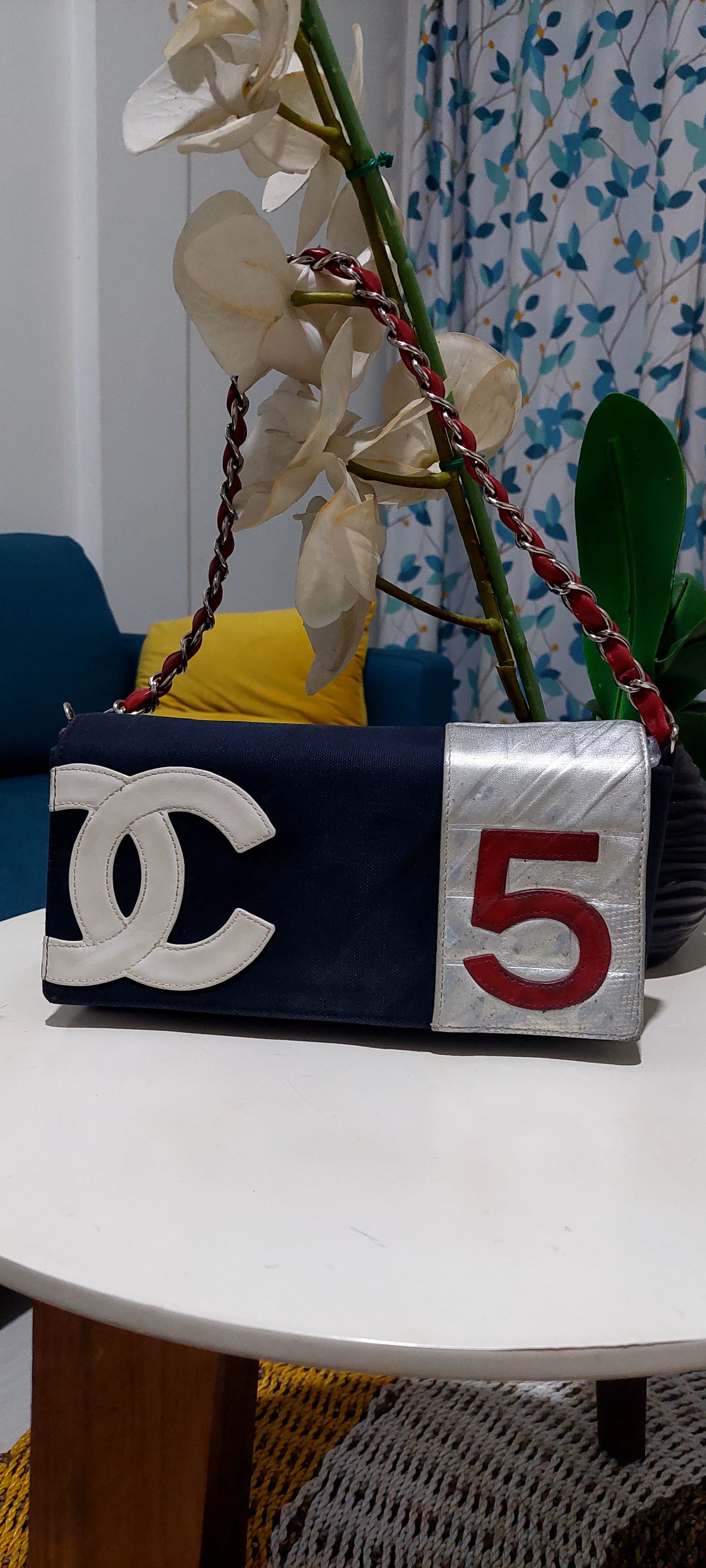 Chanel Chanel Number Five Denim Shoulder Size ONE SIZE - 1 Thumbnail