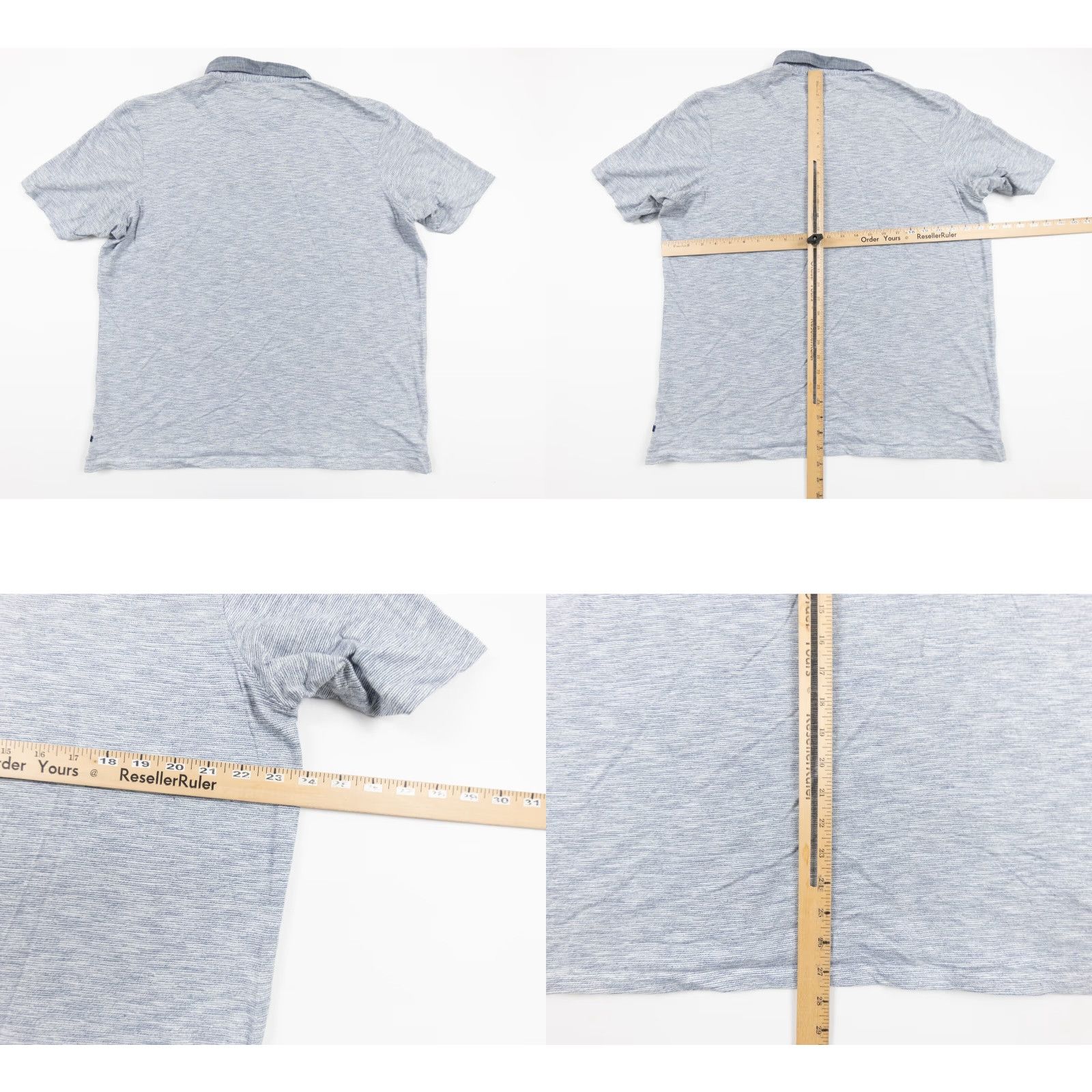 Vintage Good Man Brand Polo Shirt 2XL Blue Striped Short Sleeve Collared Mens Casual Size US XXL / EU 58 / 5 - 8 Thumbnail