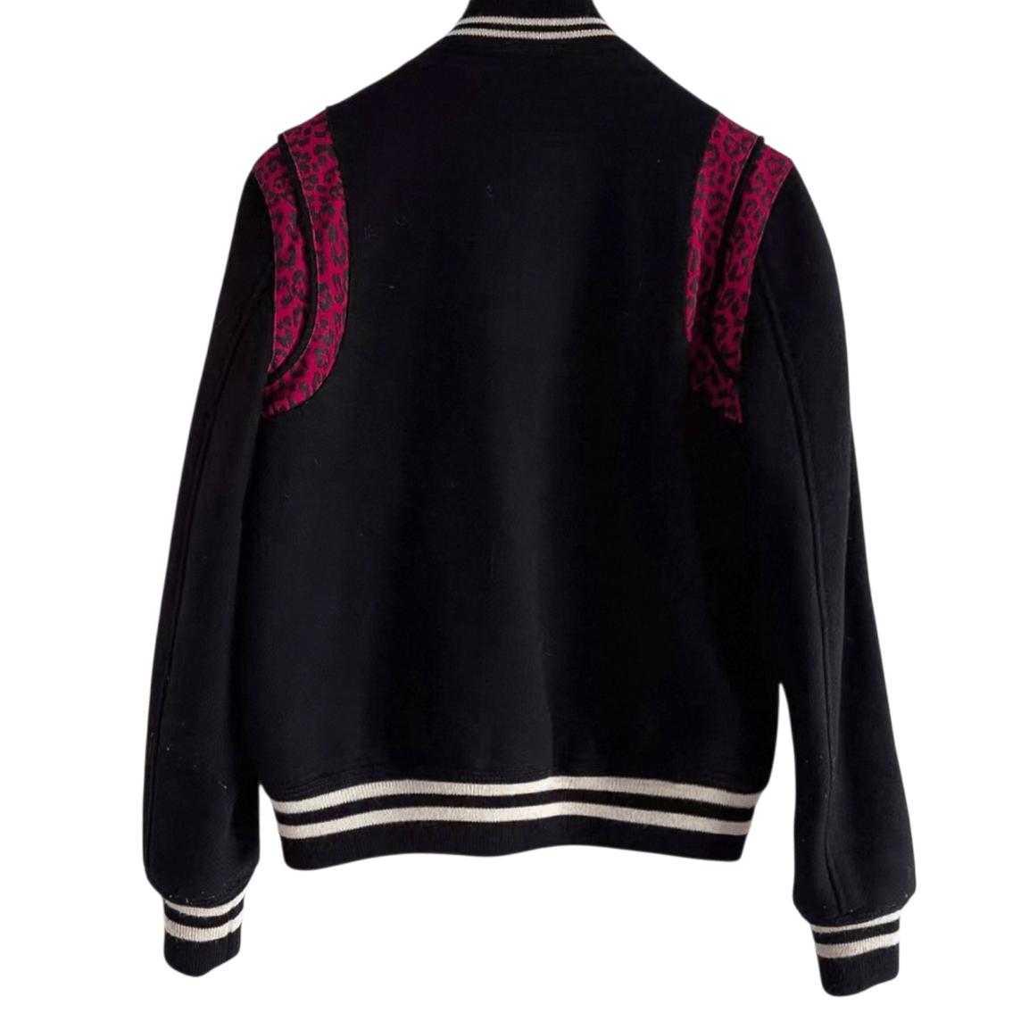 Saint Laurent Paris Saint Laurent Pink Leopard Teddy Jacket Size US XXS / EU 40 - 2 Thumbnail
