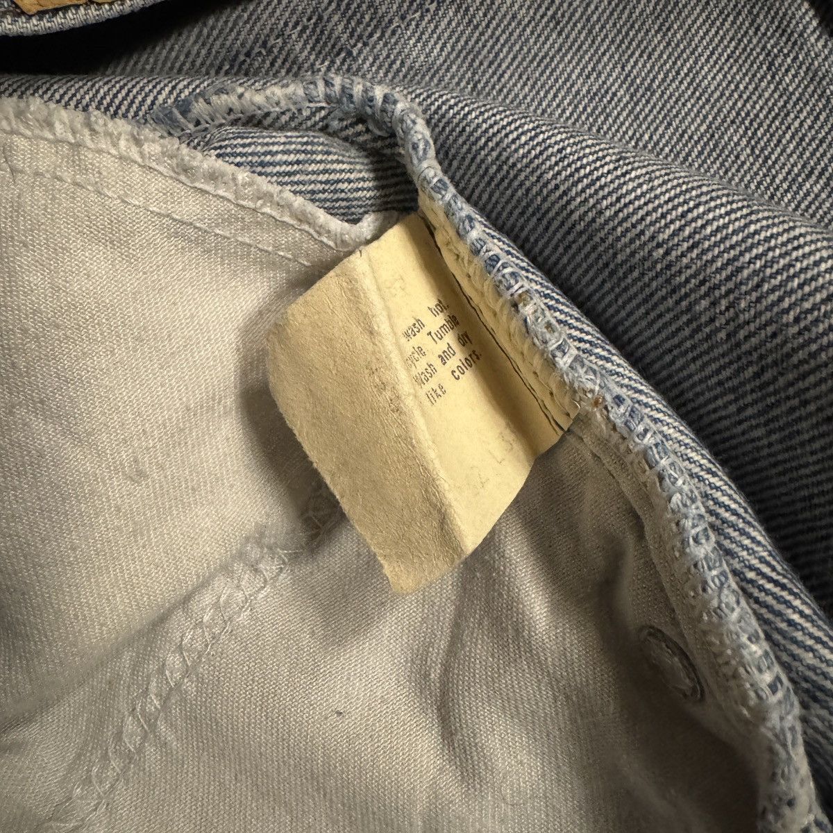 Levi's 80's THRASHED Orange Tab Denim Size US 30 / EU 46 - 14 Thumbnail