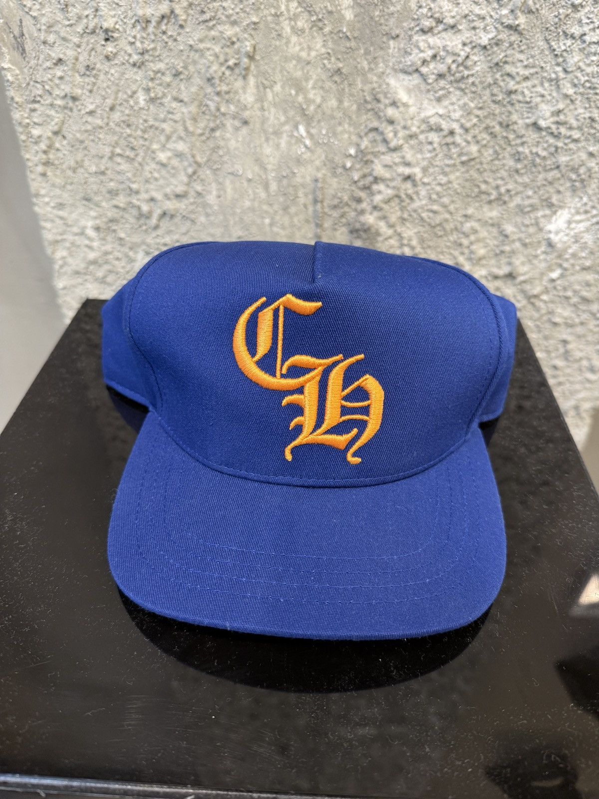 Chrome Hearts Chrome Heart Navy CH Baseball Cap 'Blue/White' | Grailed