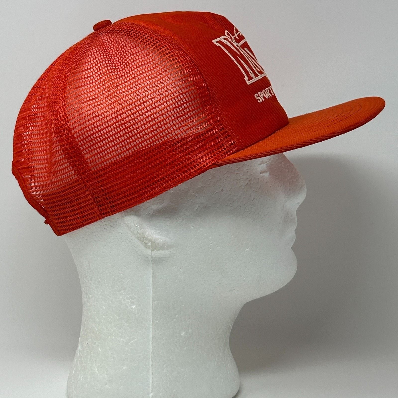 Vintage Vintage 80s Nugget Sportsmens Club Trucker Hat Cap Orange Size ONE SIZE - 8 Thumbnail
