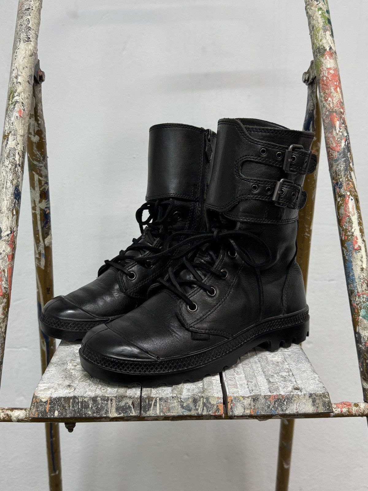 Palladium Palladium Leather HI Originale White Lace Up Boots Size US 6 / IT 36 - 2 Thumbnail