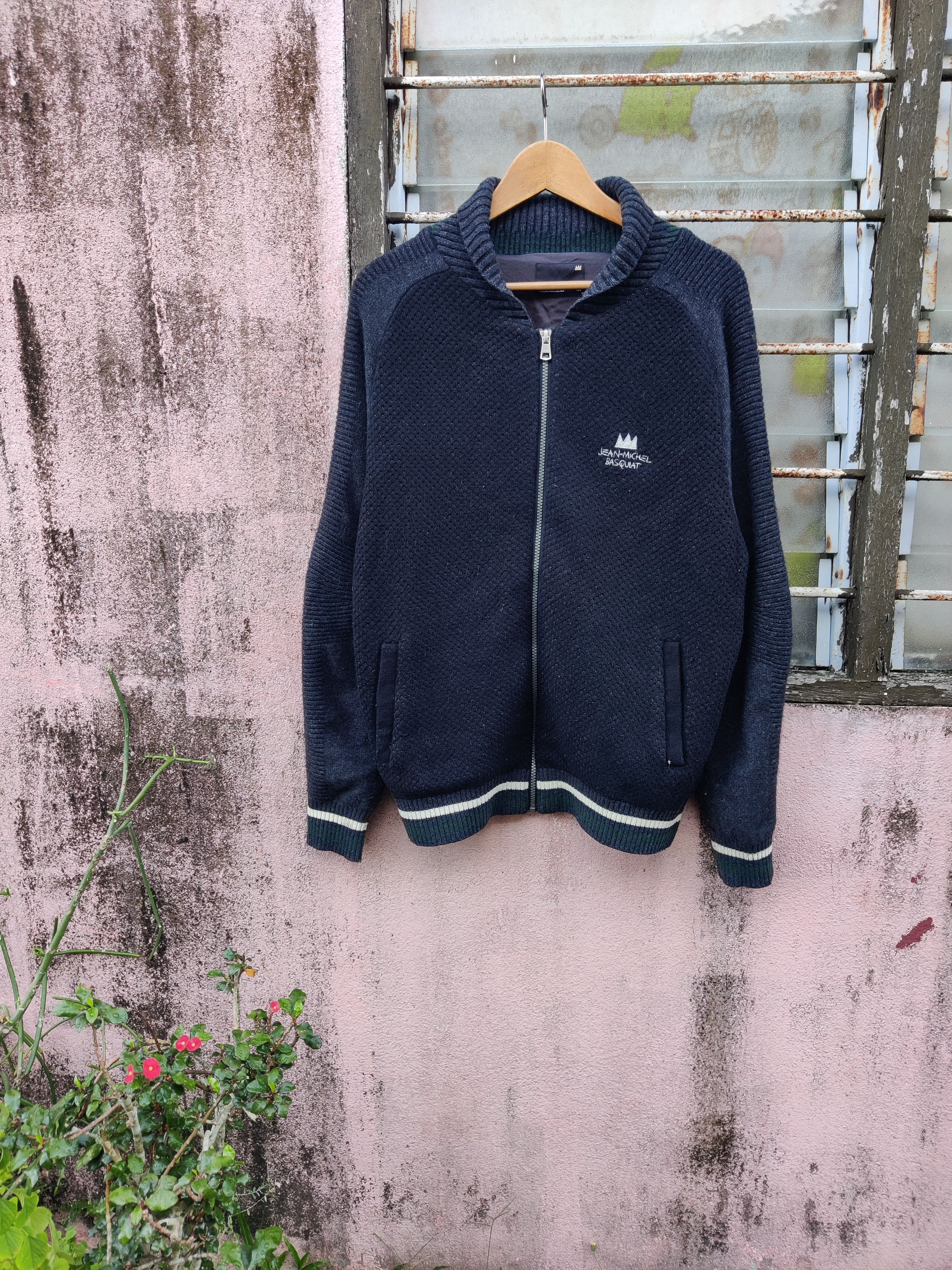 Keith Haring 🔥Best Offer🔥 Vintage Jean Michel Basquiat Pop Art Jacket Size US L / EU 52-54 / 3 - 2 Thumbnail