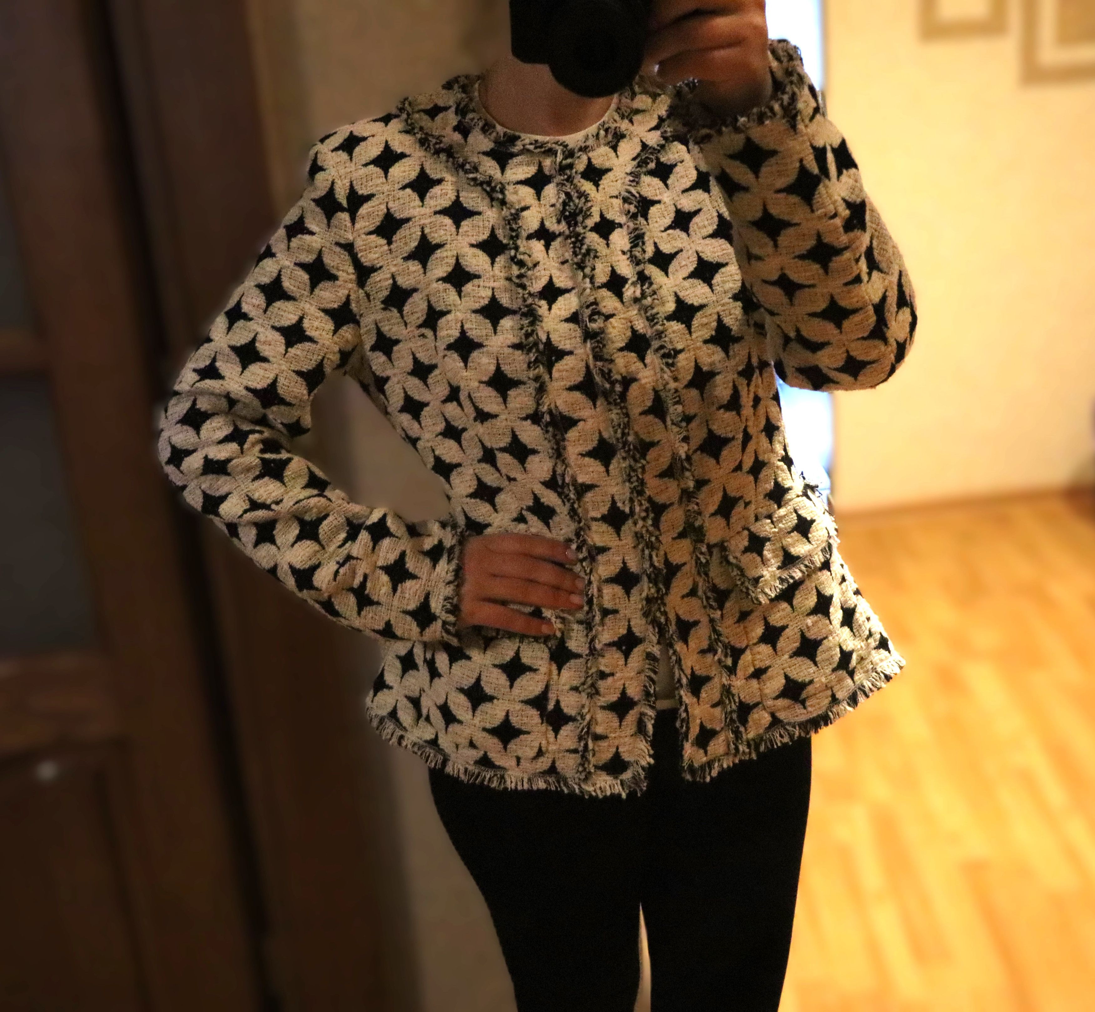 PURIFICATION GARCIA Purificacion Garcia womens jackets black white New Size M / US 6-8 / IT 42-44 - 3 Thumbnail