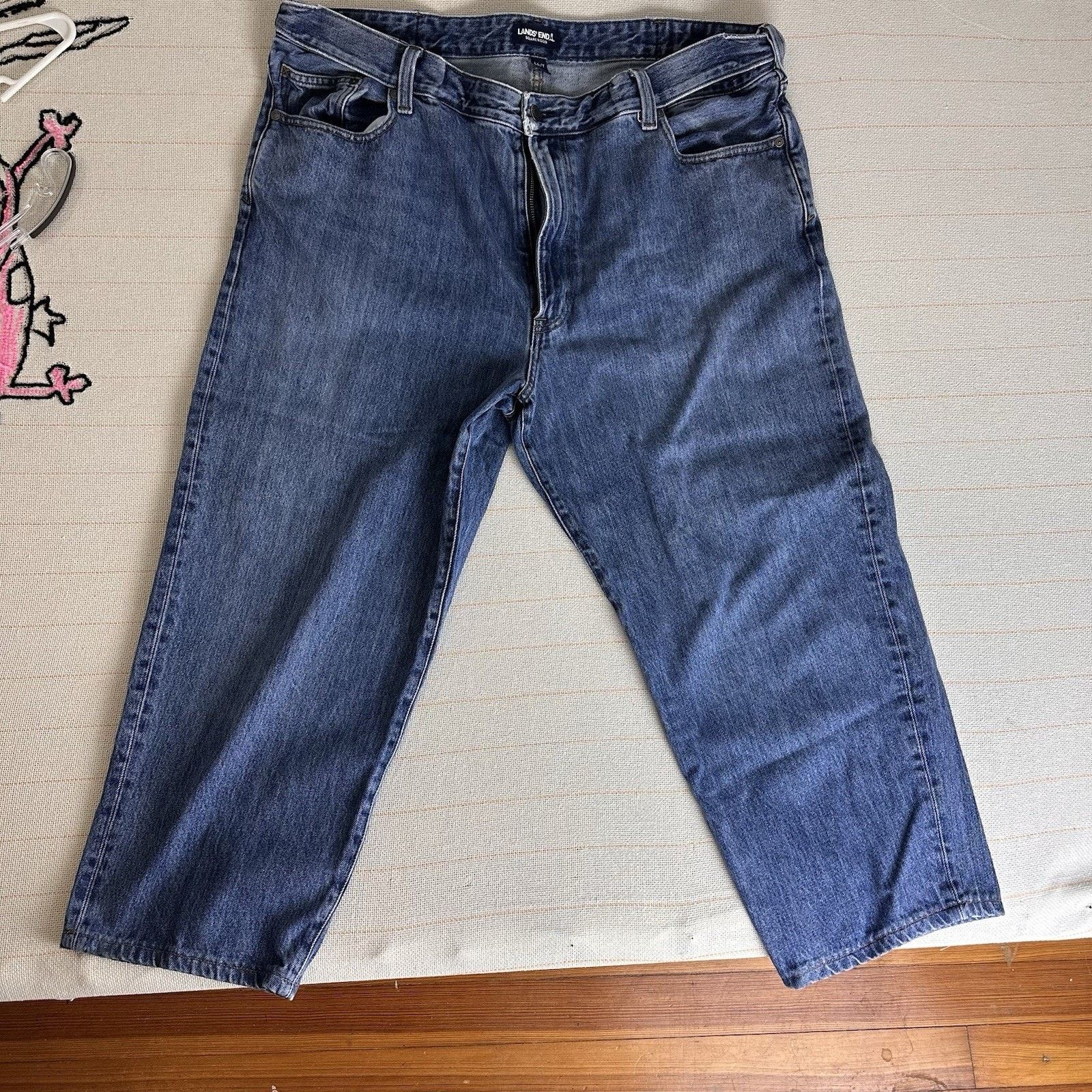 Other Lands End Square Rigger Trad Coupe Classique Denim Jeans Size 30" / US 8 / IT 44 - 3 Thumbnail