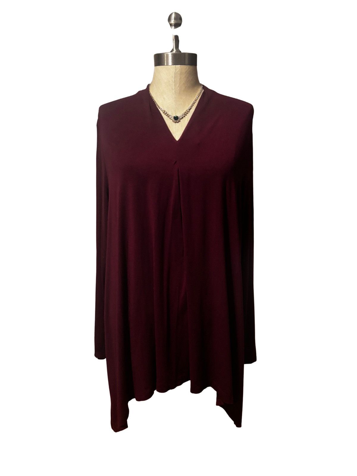 Chicos Women’s burgundy Tunic Size 3XL / US 20-22 - 1 Thumbnail