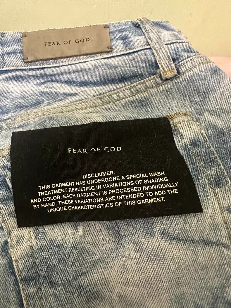 Fear of God Fear of God Season 5 Blue Water Ripple Jeans Size US 29 - 3 Thumbnail