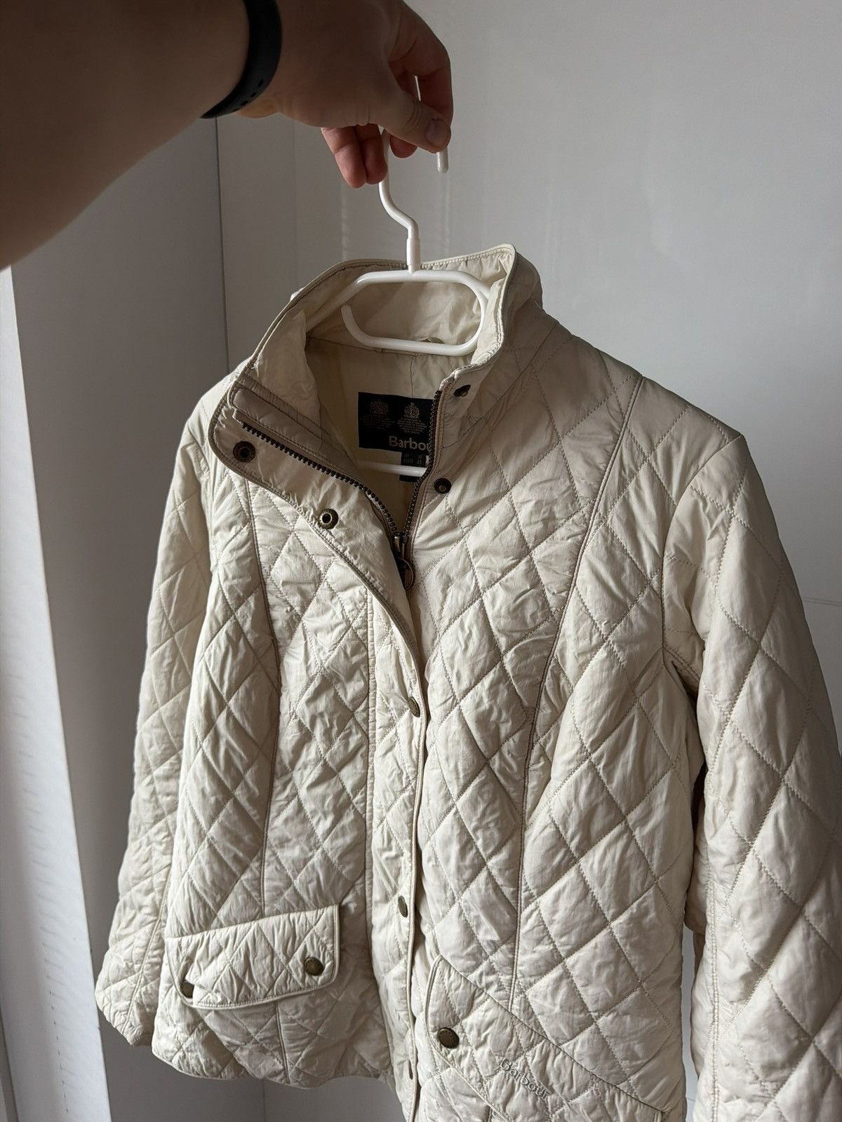 Barbour Vintage Barbour Woman’s Tarn Quilted Avant Garde Jacket Size L / US 10 / IT 46 - 2 Thumbnail