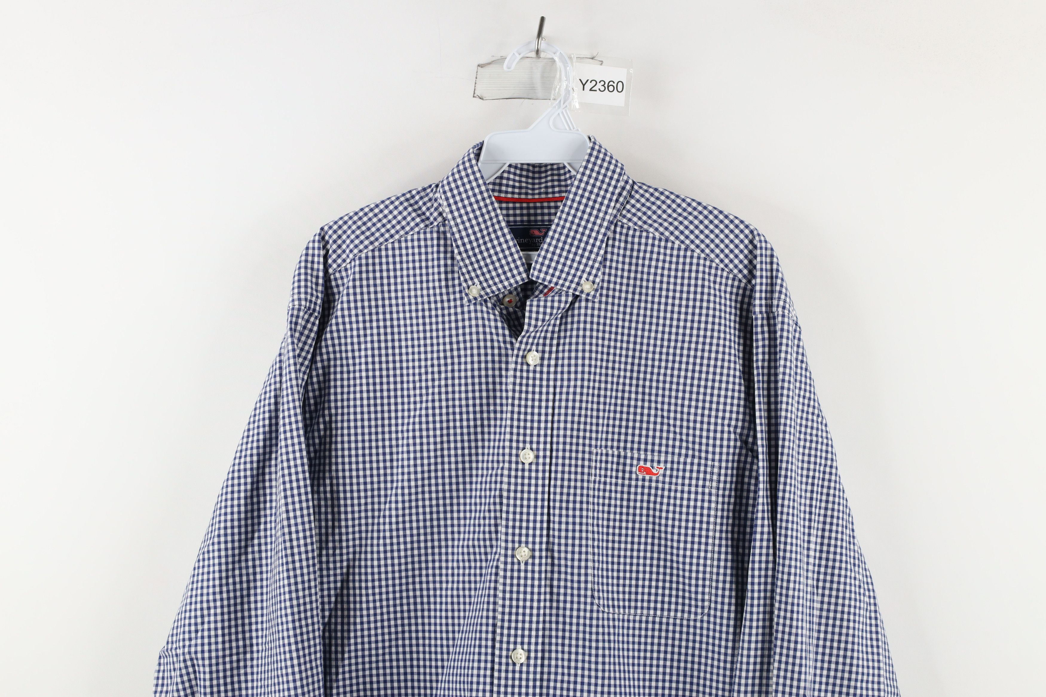 Vineyard Vines × Vintage Vineyard Vines Collared Button Down Shirt Gingham Plaid Size US M / EU 48-50 / 2 - 2 Thumbnail