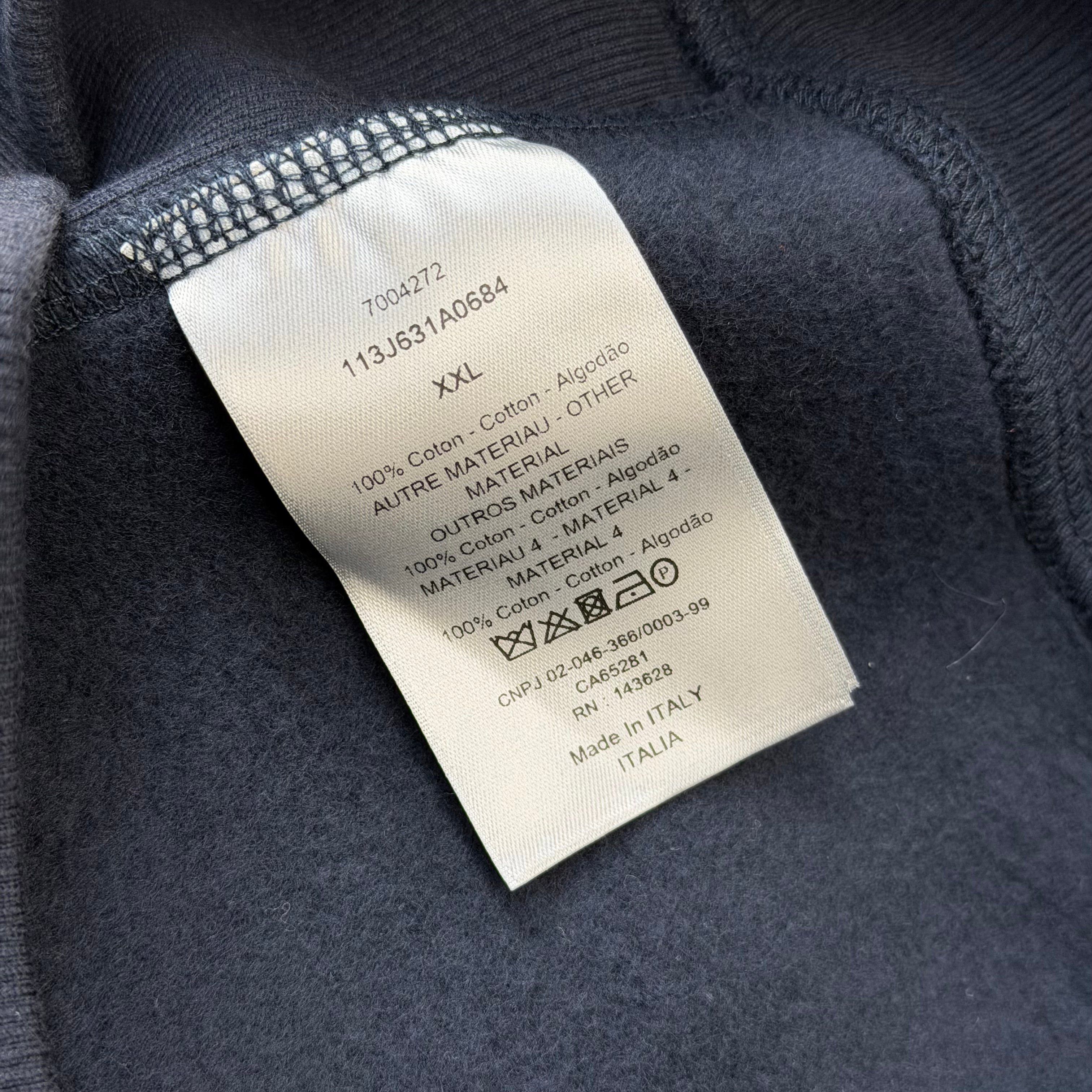 Dior Dior Oblique Relaxed-Fit Hooded Sweatshirt Navy XXL Size US XXL / EU 58 / 5 - 4 Thumbnail
