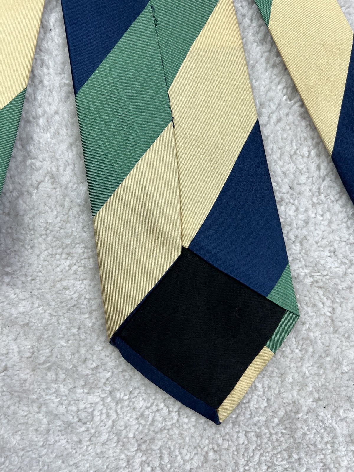 Ermenegildo Zegna Vintage Ermenegildo Zegna Silk Geometric Luxury Tie Size ONE SIZE - 8 Thumbnail