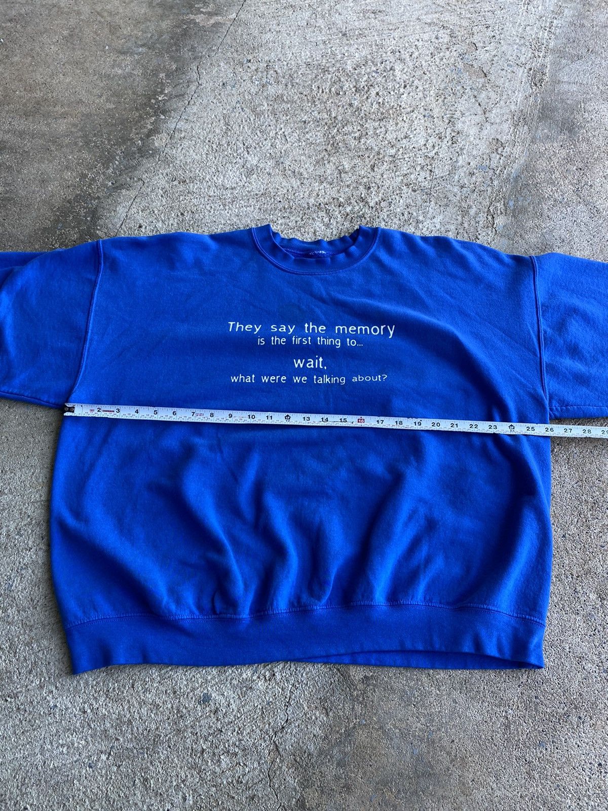 Japanese Brand × Vintage Vintage Y2K Memory Saying Funny Sweatshirt Size US XL / EU 56 / 4 - 8 Thumbnail