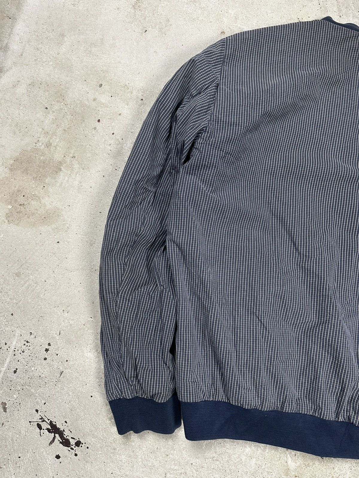 Lacoste × Vintage Vintage 90s Lacoste Reversible Bomber Jacket Navy Check Size US L / EU 52-54 / 3 - 12 Thumbnail