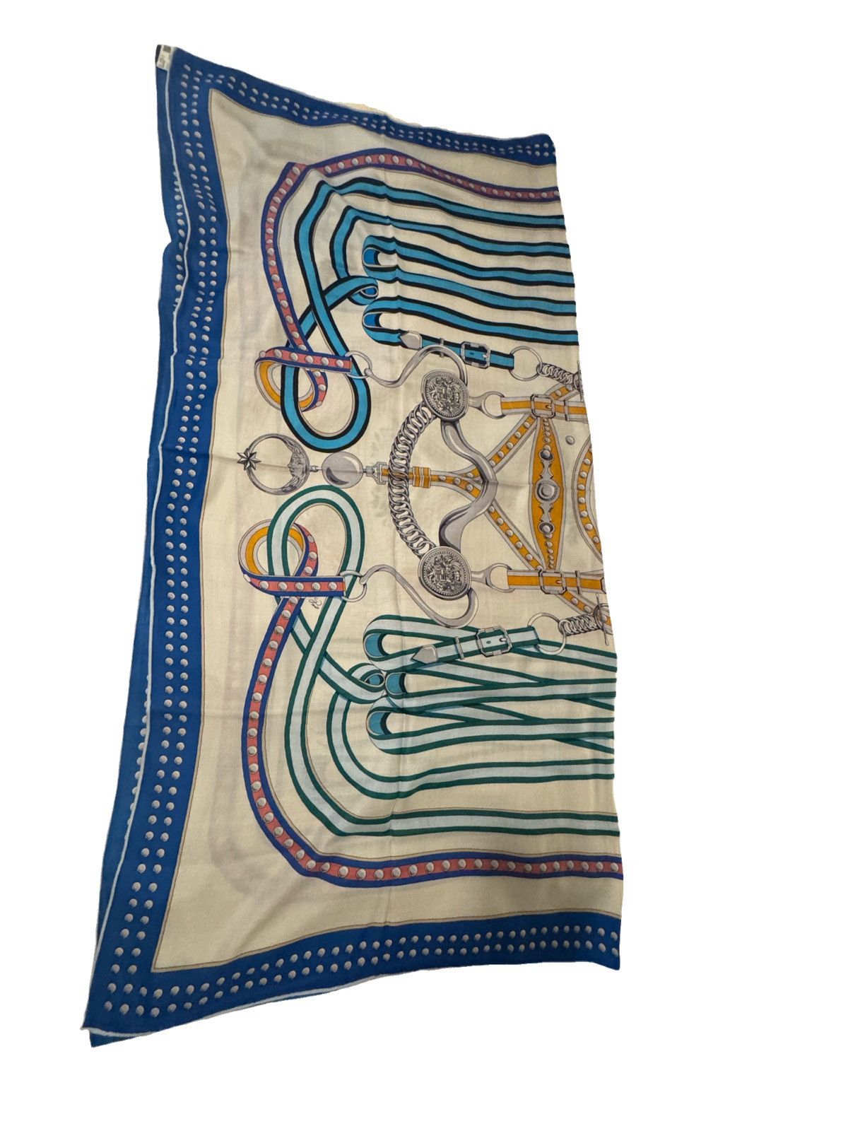 Hermes HERMES Cashmere Silk Shawl Scarf 140cm GRAND TRALALA $1600 Size ONE SIZE - 1 Thumbnail
