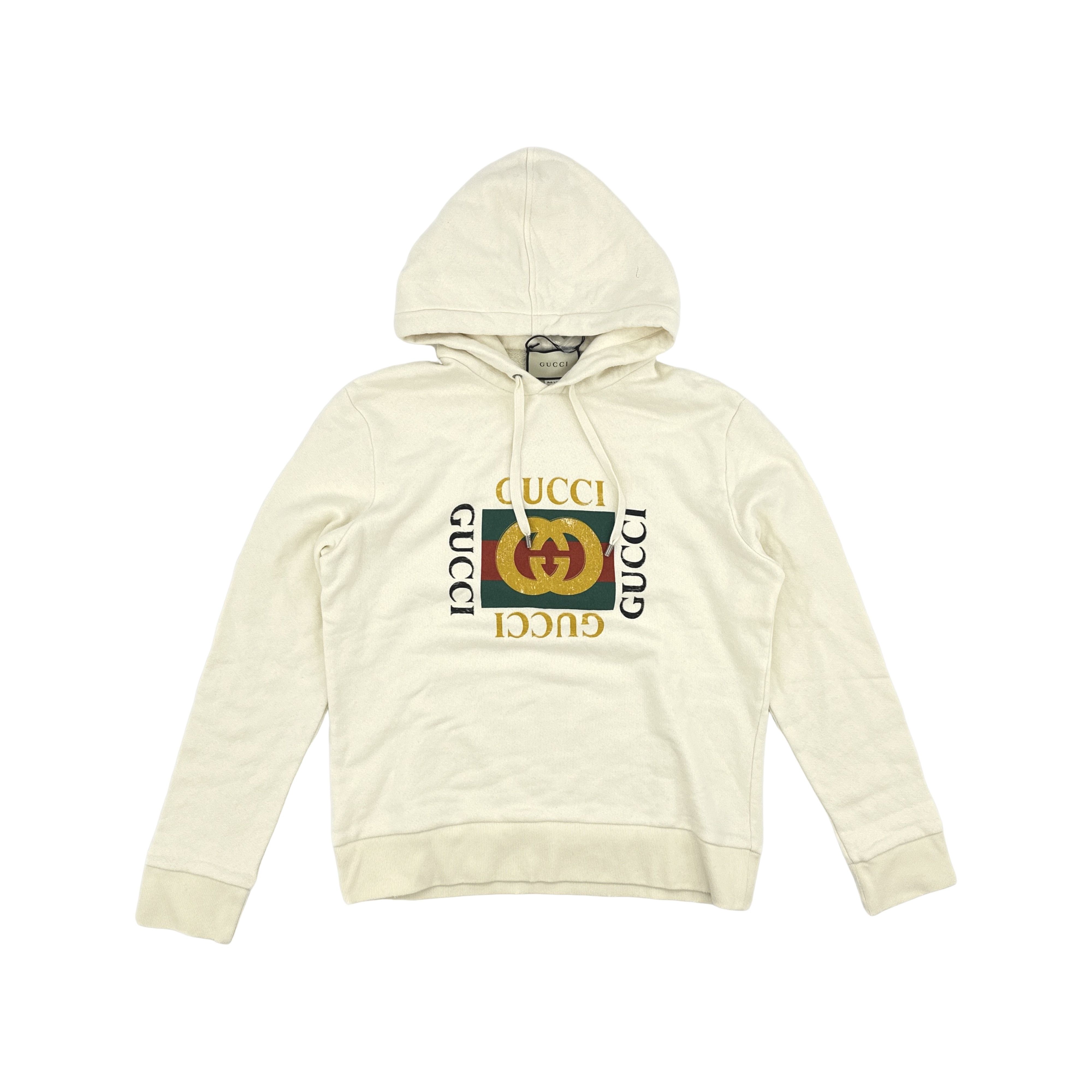Gucci Gucci Logo Print Hoodie XXL Size US XXL / EU 58 / 5 - 1 Thumbnail
