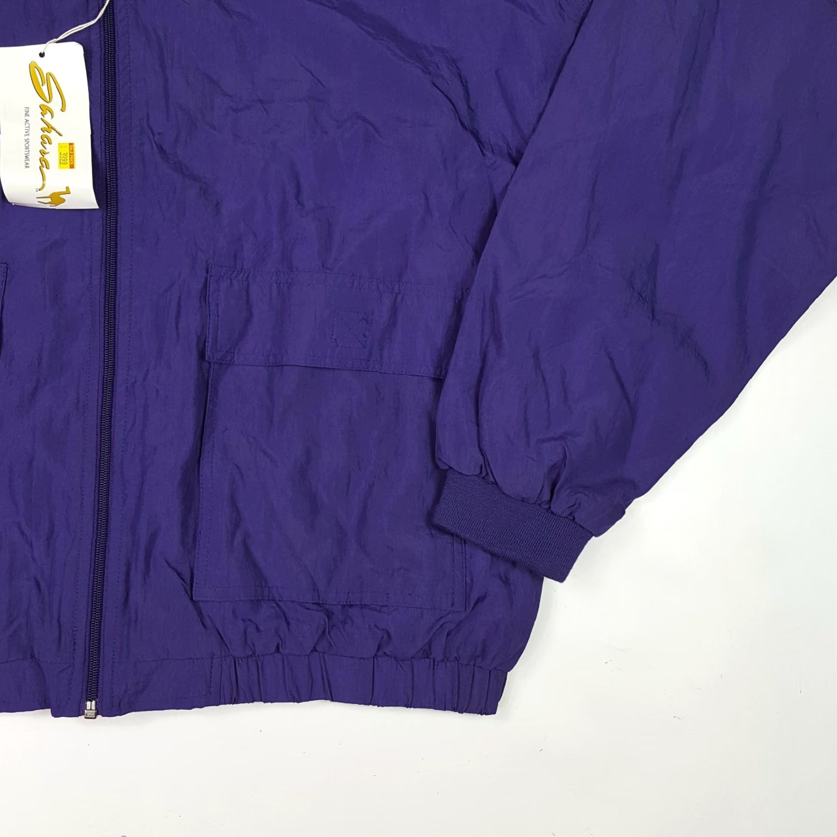 Etro VINTAGE Sahara Purple Windbreaker Men XL Full Zip Retro Track Jacket NOS Size US XL / EU 56 / 4 - 3 Thumbnail
