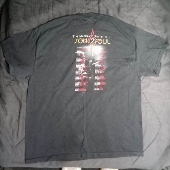 Band Tees Vintage Faith Hill Tim McGraw Soul 2 Soul Tour 2 '06 T-Shirt Size US XL / EU 56 / 4 - 7 Thumbnail