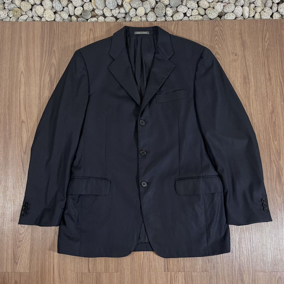 Salvatore Ferragamo Salvatore Ferragamo Midnight Black Tailored Blazer Size 50L - 1 Thumbnail