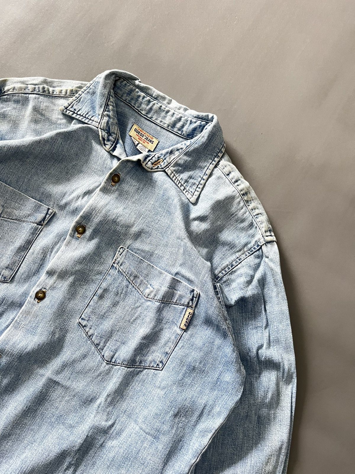 Guess ❌SOLDOUT❌Rare Vintage 80’s Gues USA Longslevee Shirt Size US M / EU 48-50 / 2 - 5 Thumbnail
