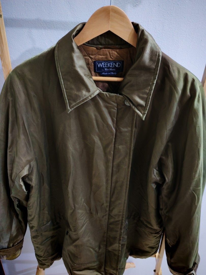 Weekend Max Mara Weekend by MaxMara Olive Quilted Jacket Made in Italy Size M / US 6-8 / IT 42-44 - 2 Thumbnail