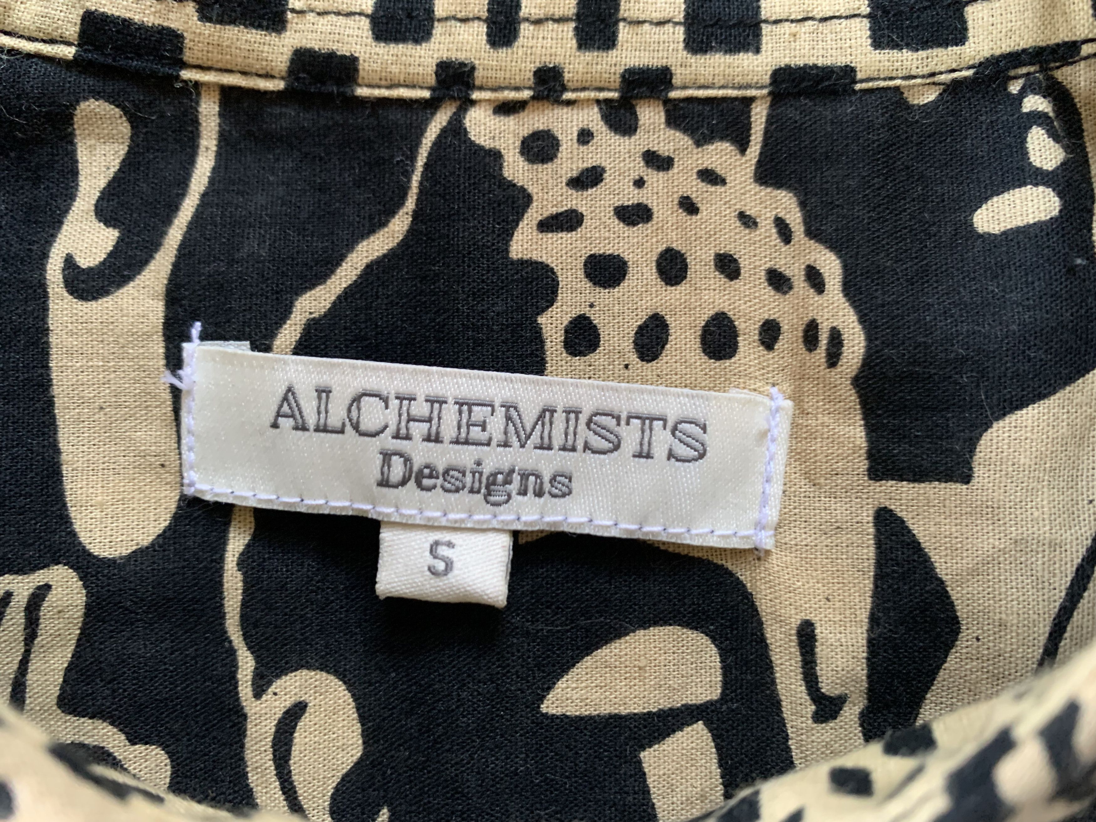 Other Alchemists Buddha Monogramm Cotton Printed Hawaiian Shirt Size US S / EU 44-46 / 1 - 5 Thumbnail